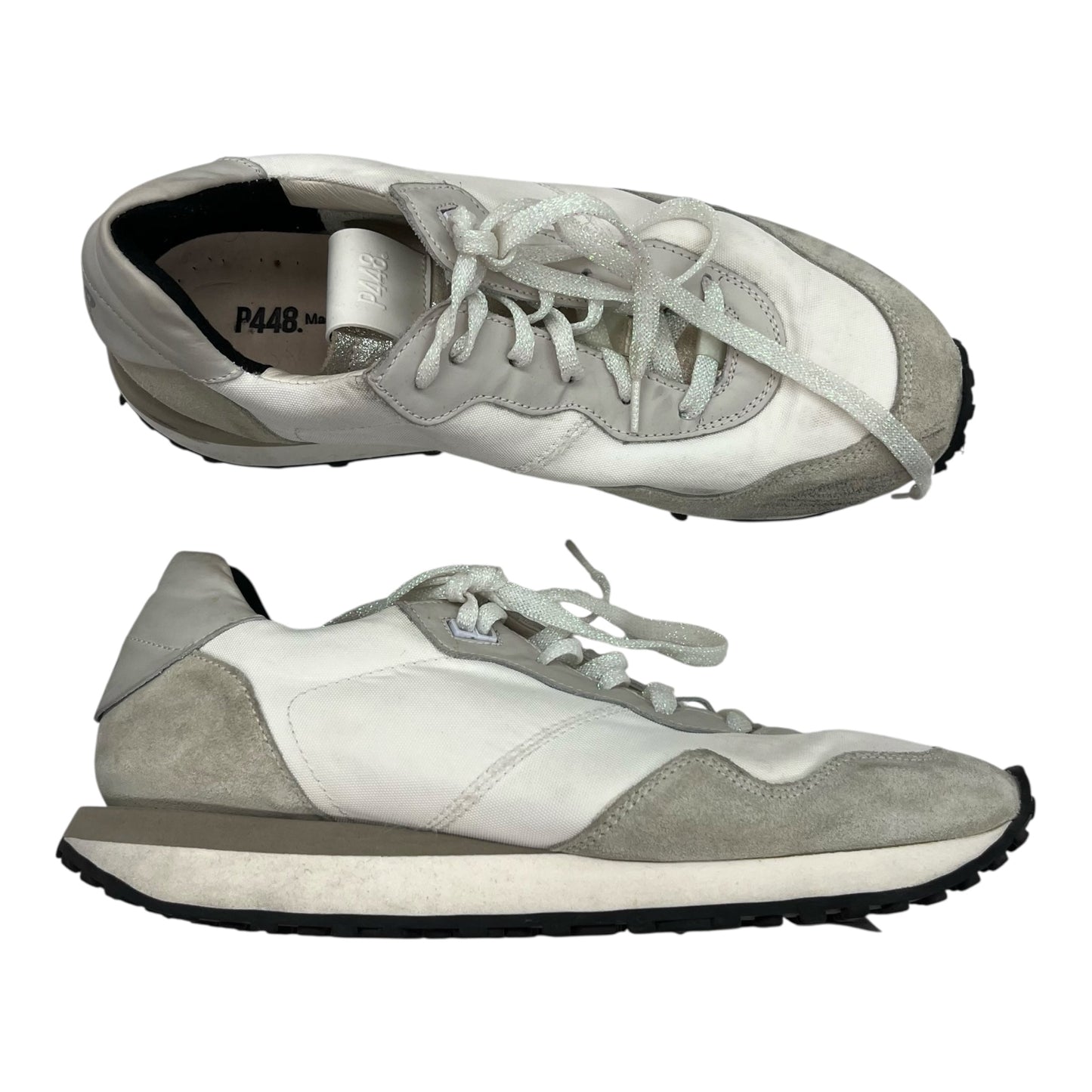 Shoes Sneakers By P448 In Cream, Size:10.5