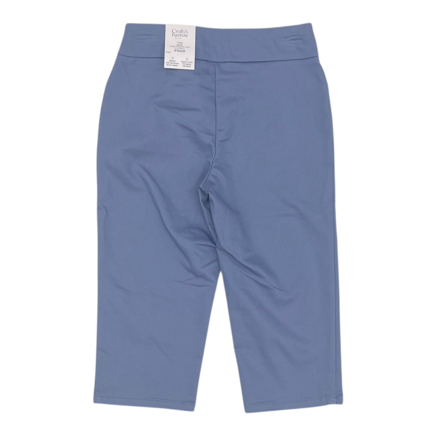 Pants Cropped By Croft And Barrow In Blue, Size:6P