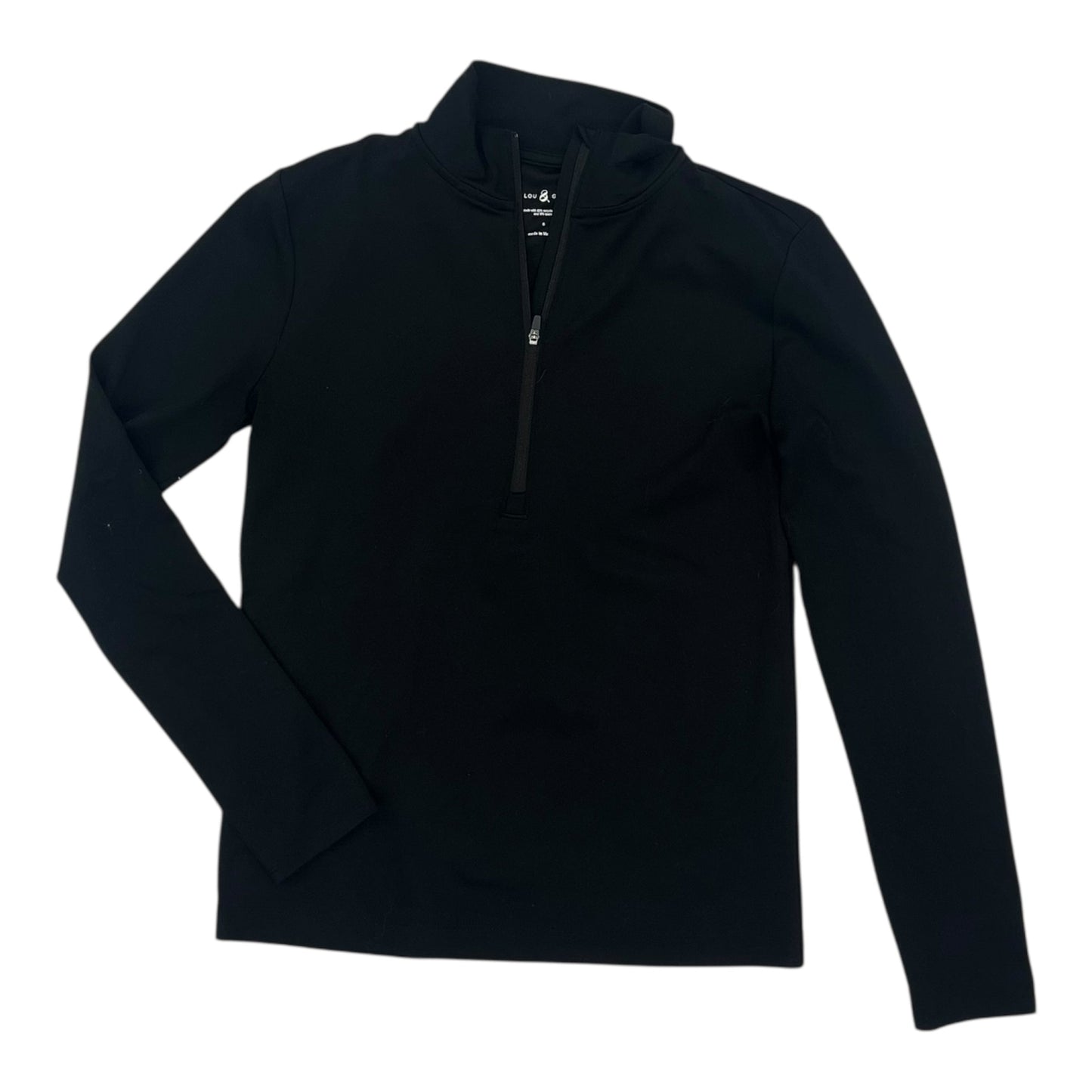 ATHLETIC SWEATSHIRT COLLAR by LOU AND GREY in BLACK, Size:S