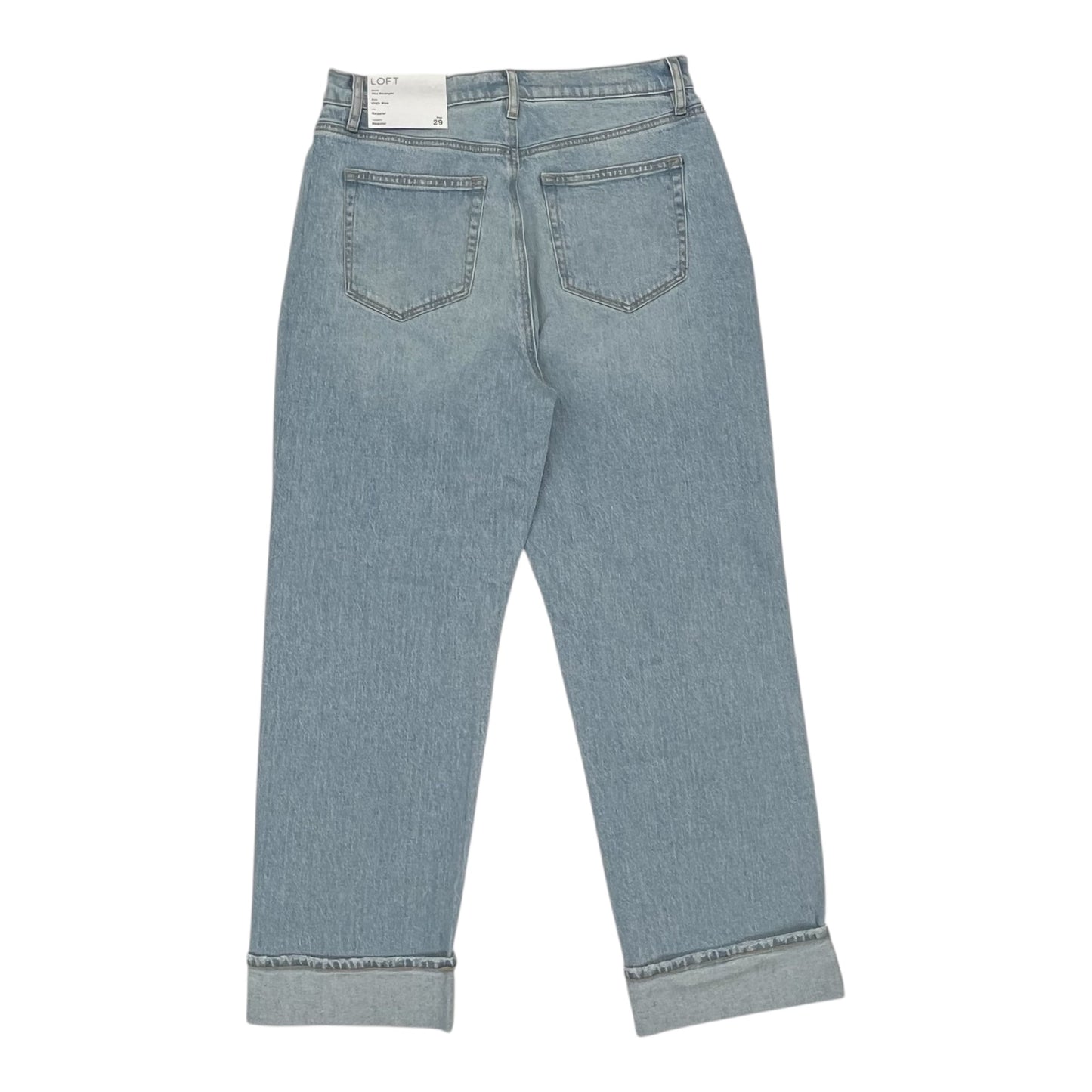 Jeans Straight By Loft In Blue Denim, Size:8