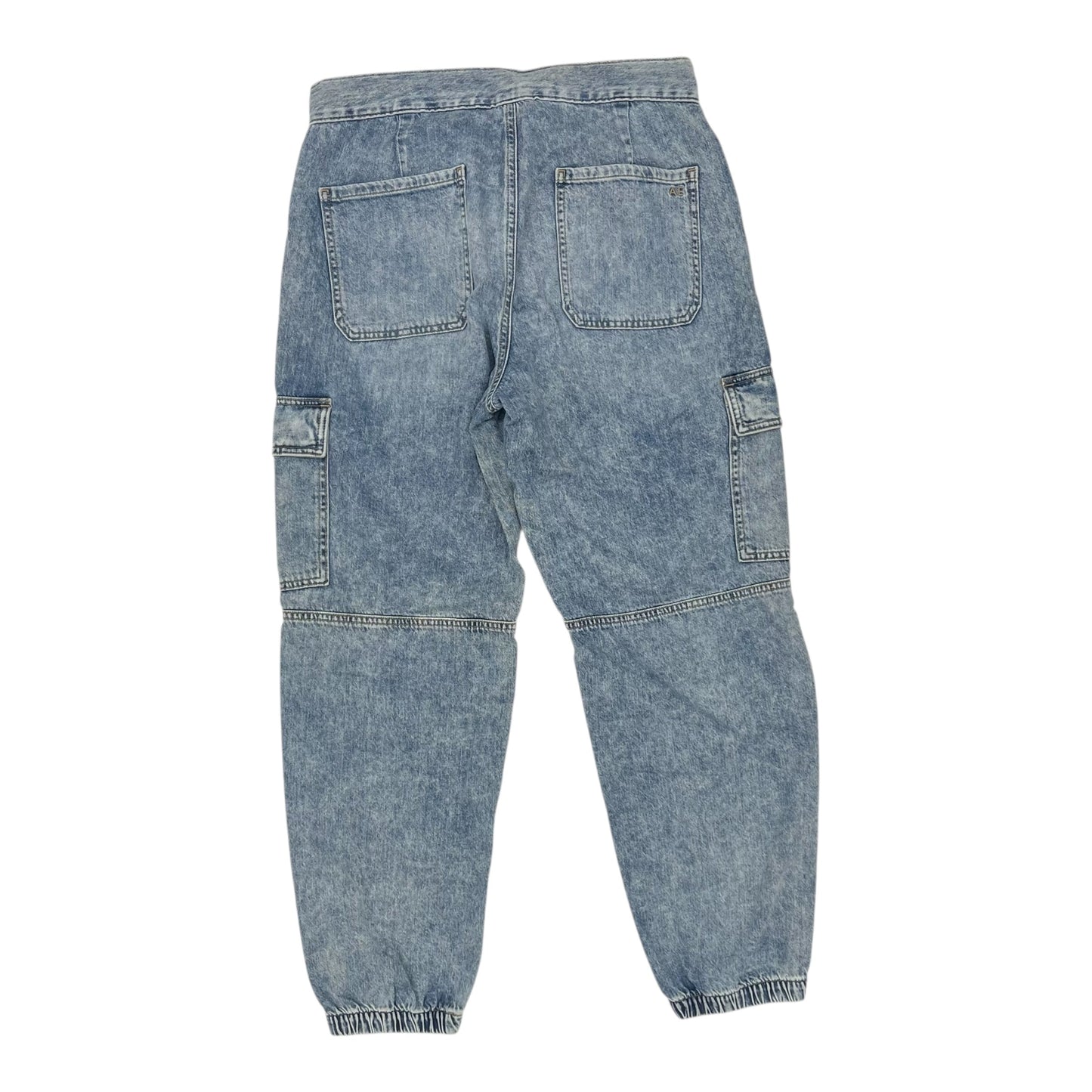 Jeans Wide Leg By American Eagle In Blue Denim, Size:8