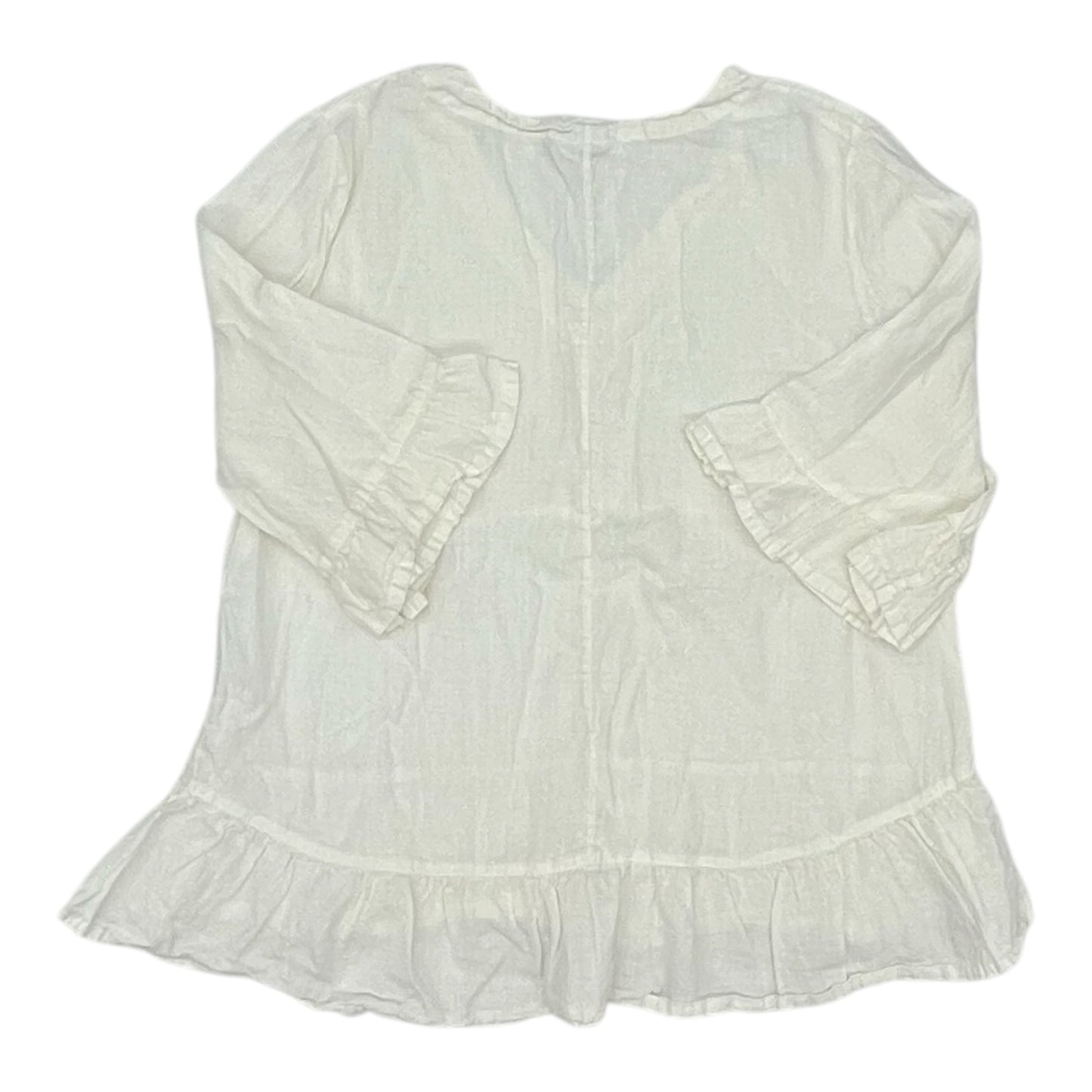 Top 3/4 Sleeve By Bryn Walker In White, Size:L