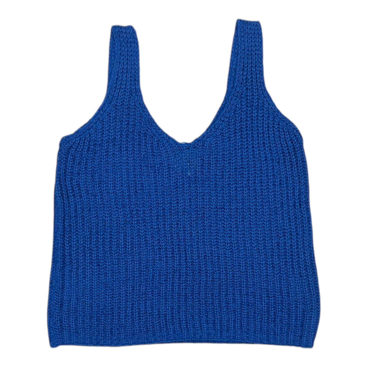 Vest Sweater By Clothes Mentor In Blue, Size:L