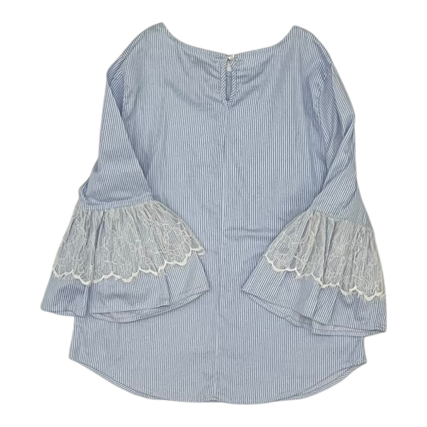 Top 3/4 Sleeve By New York And Co In Blue, Size:Xs