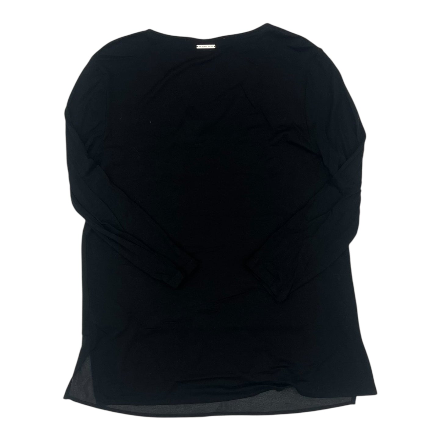 Blouse Designer Ls By Michael Kors In Black, Size:S