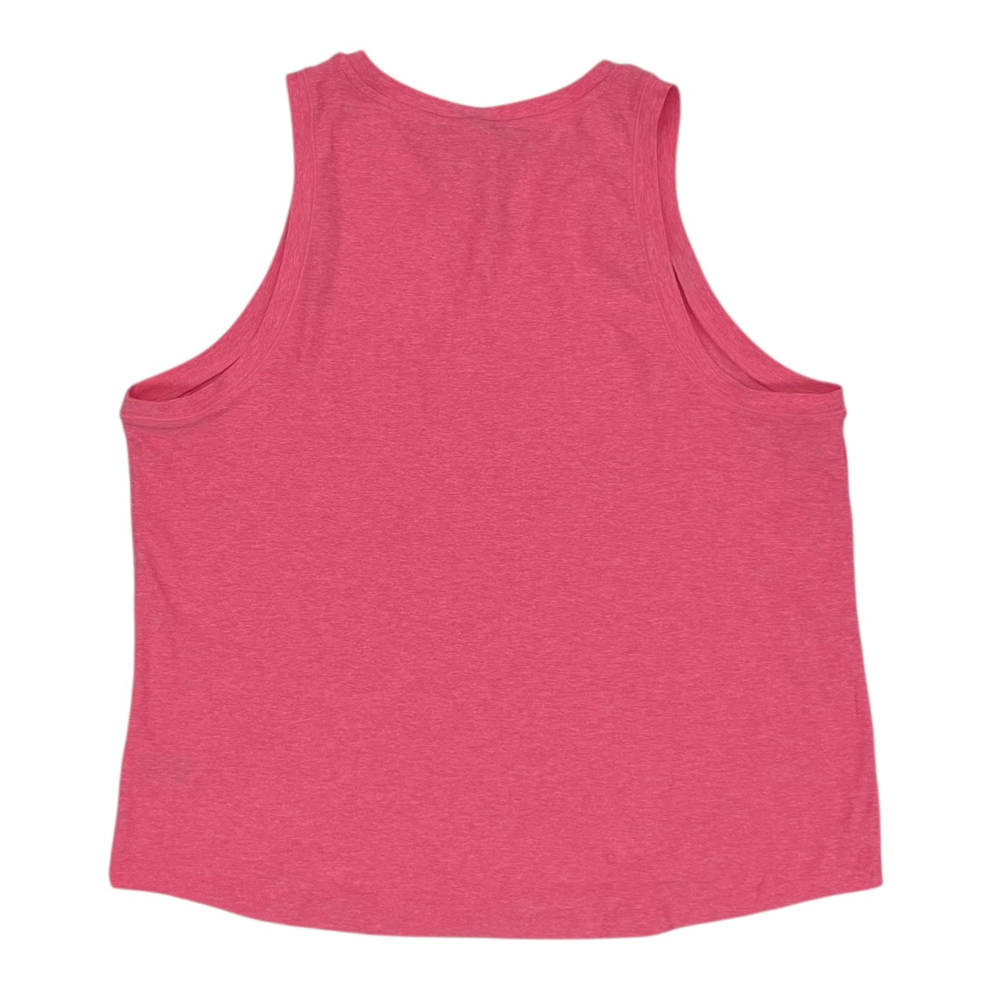 Athletic Tank Top By Athletic Works In Pink, Size:L