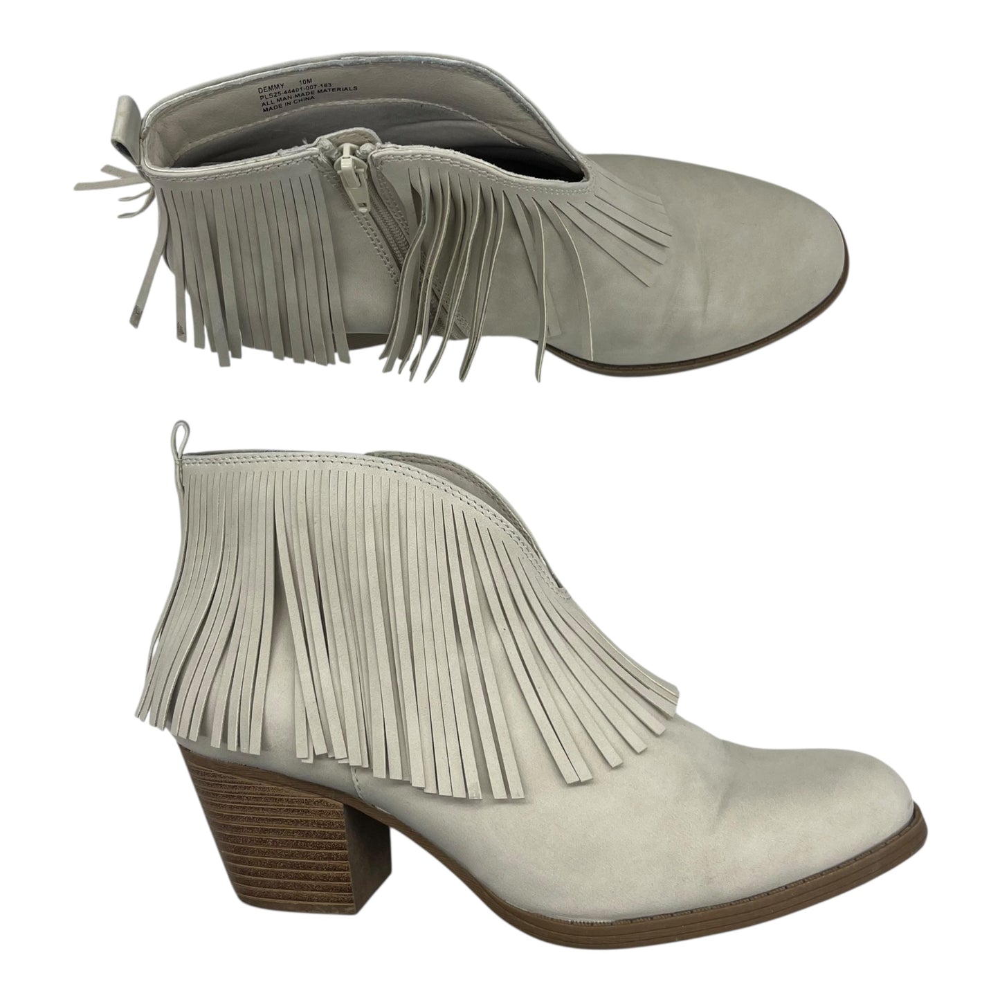 Boots Ankle Heels By Frye And Co In Tan, Size:10