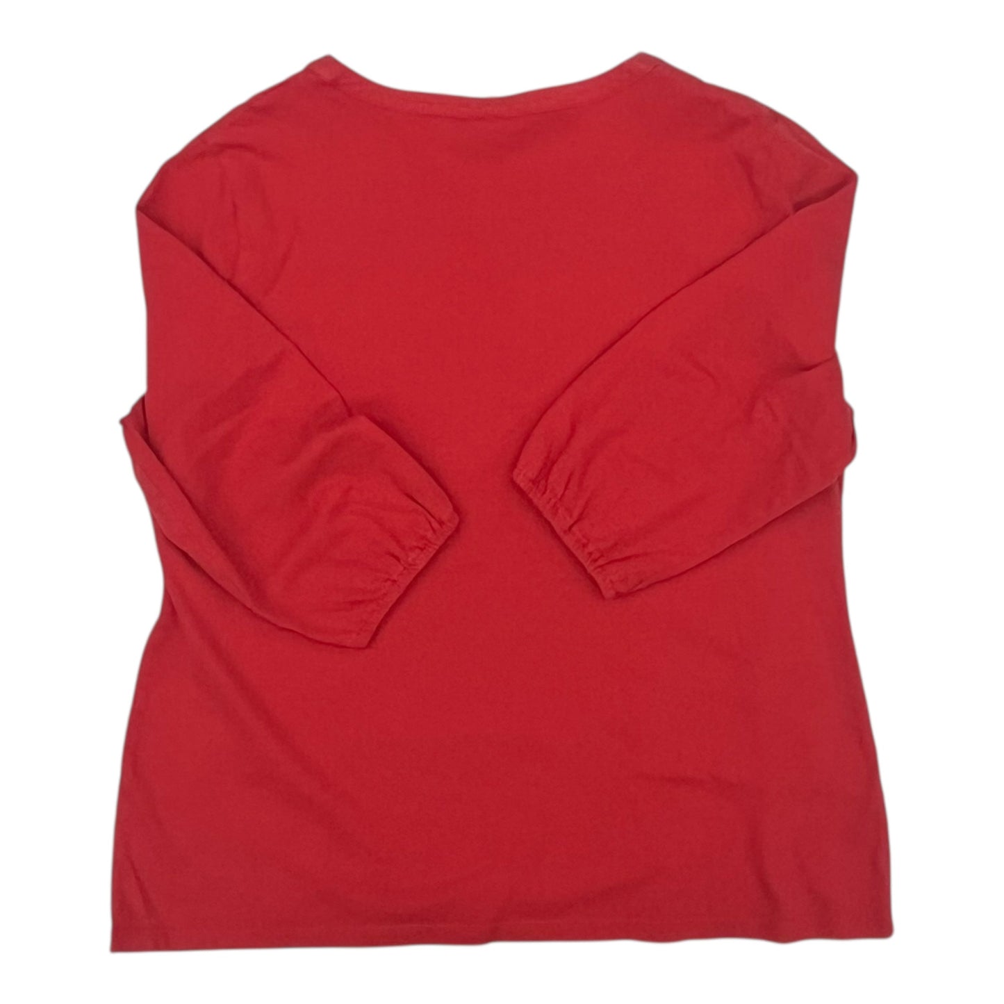 Top Ls Basic By Karen Scott In Red, Size:Xl