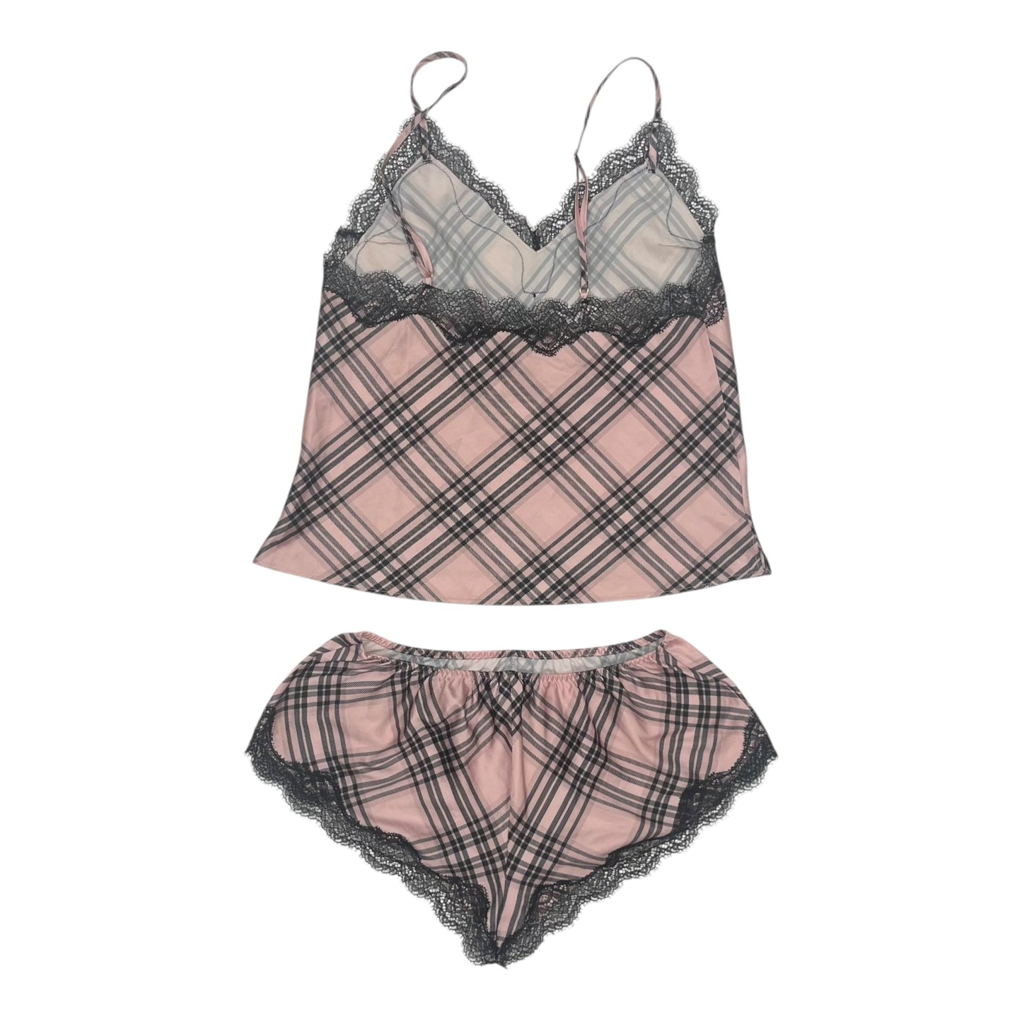 Pajamas 2Pc By Victorias Secret In Plaid Pattern, Size:S