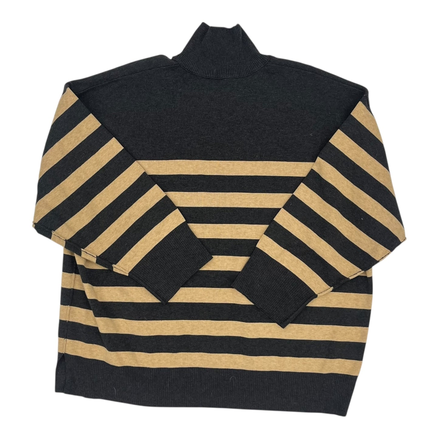 Sweatshirt Collar By Free People In Grey & Tan, Size:M