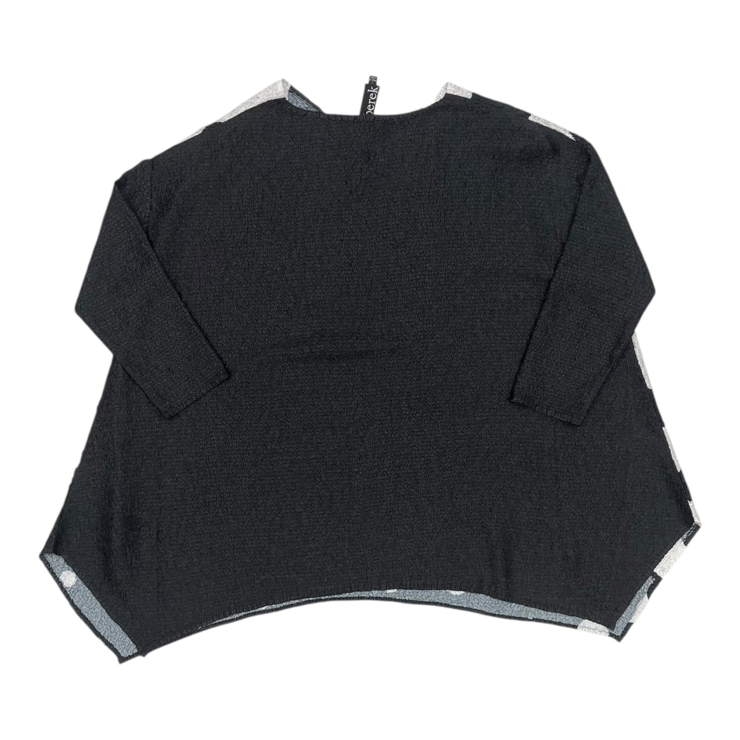 Blouse 3/4 Sleeve By Clothes Mentor In Black & White, Size:1X