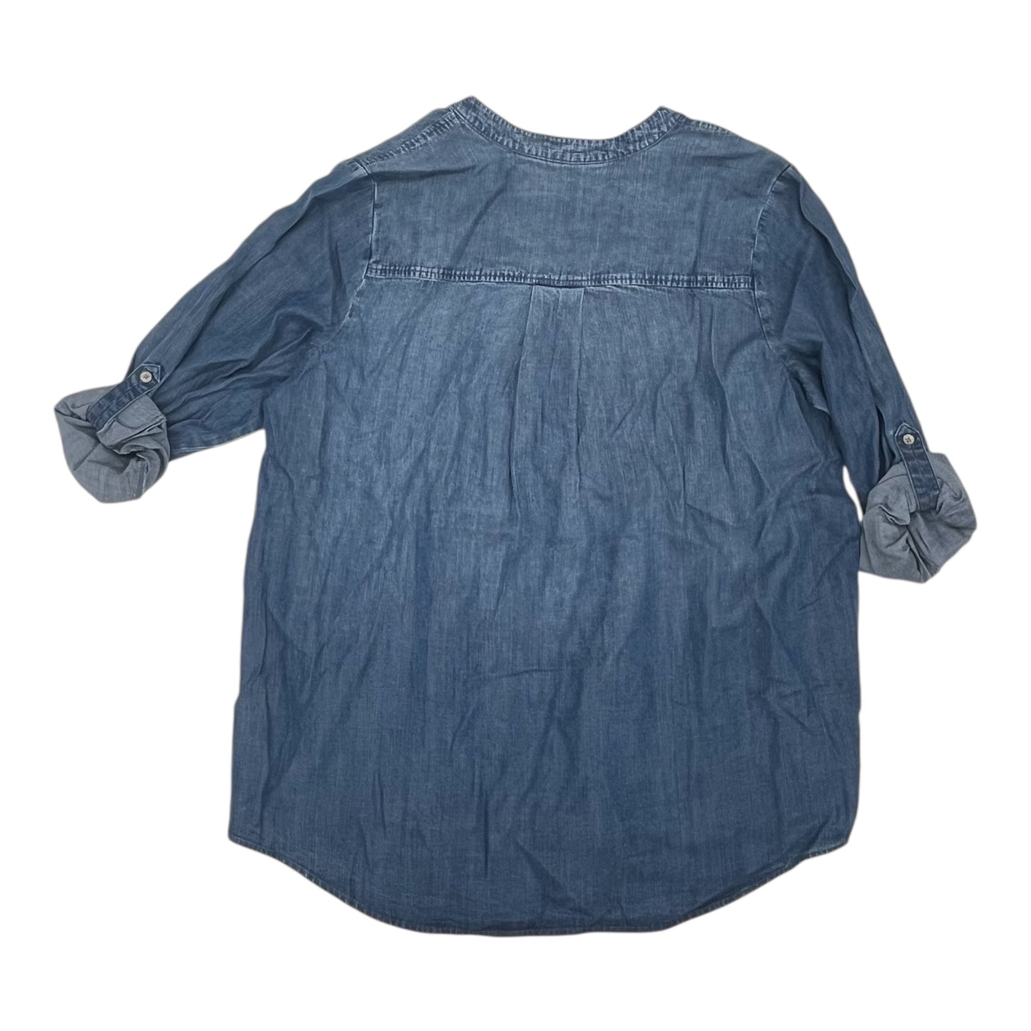 Top Ls By Clothes Mentor In Blue Denim, Size:Xl