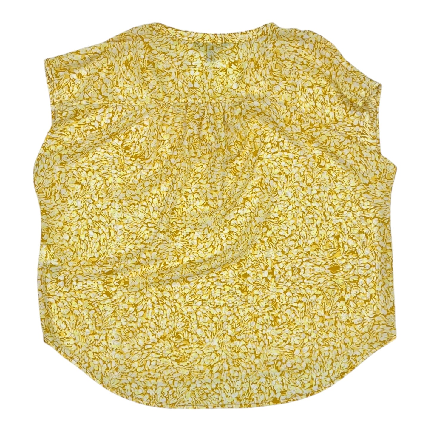 Blouse Ss By Banana Republic In Yellow, Size:L