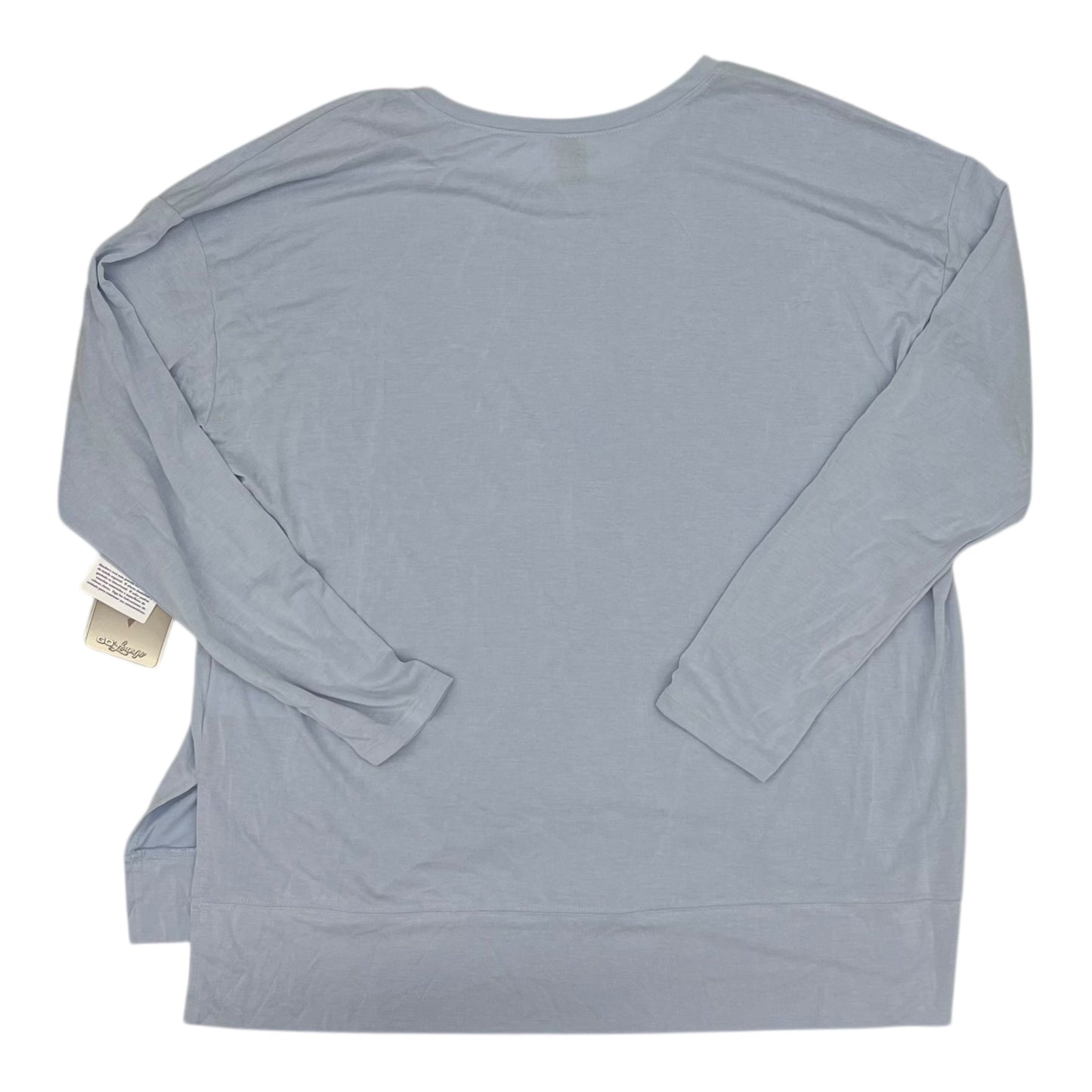 Athletic Top Ls Collar By Skechers In Blue, Size:Xl