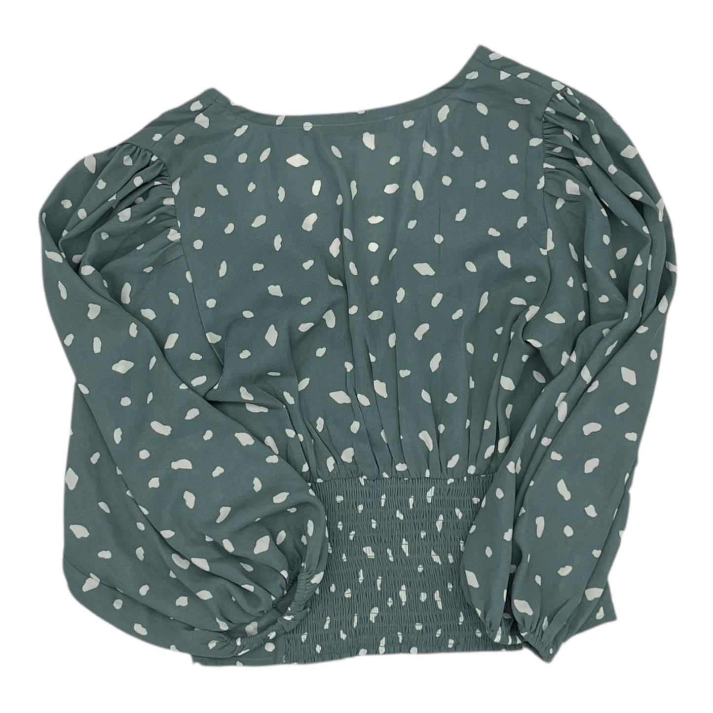 Blouse Ls By Abercrombie And Fitch In Green, Size:S