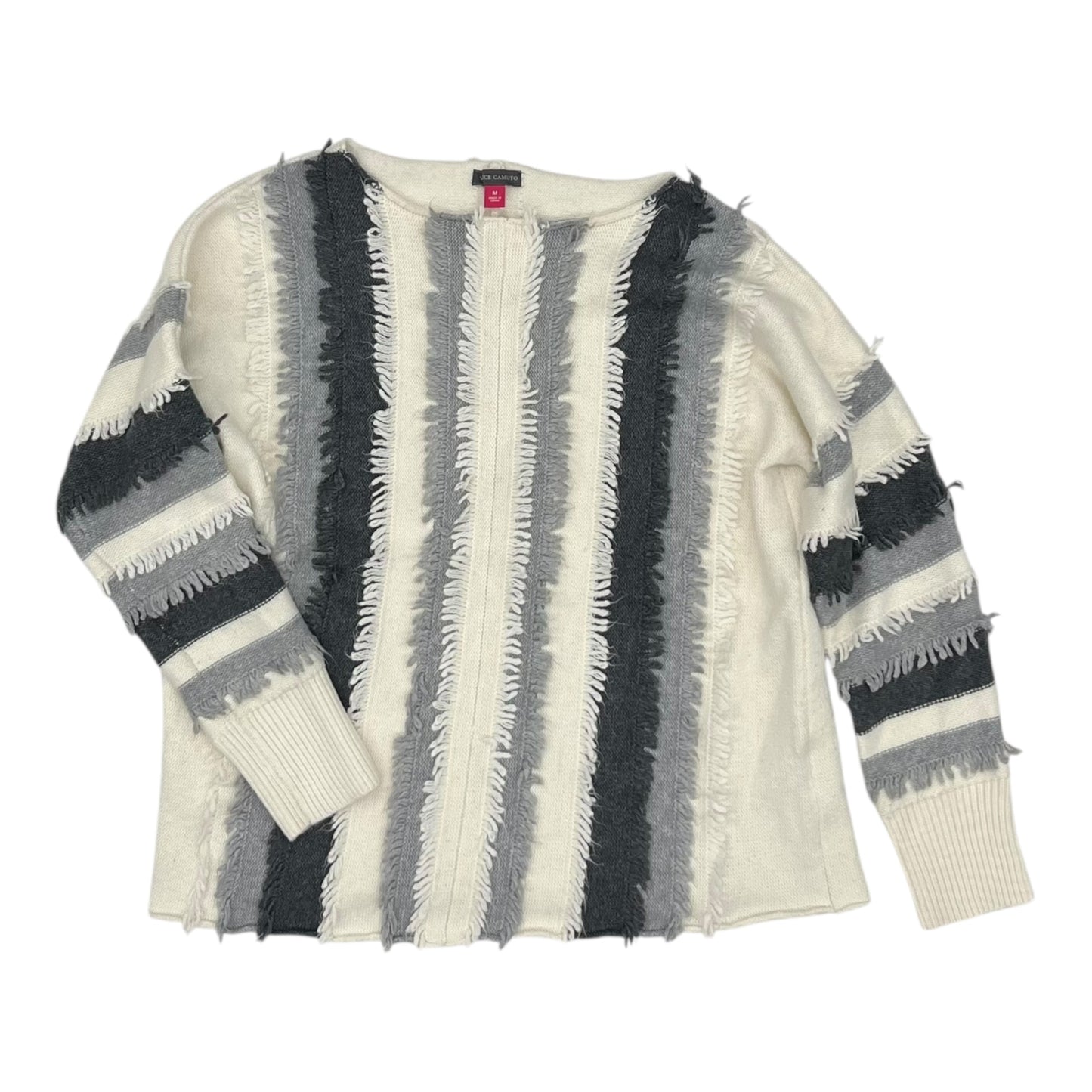 SWEATER by VINCE CAMUTO In CREAM & GREY, Size: M