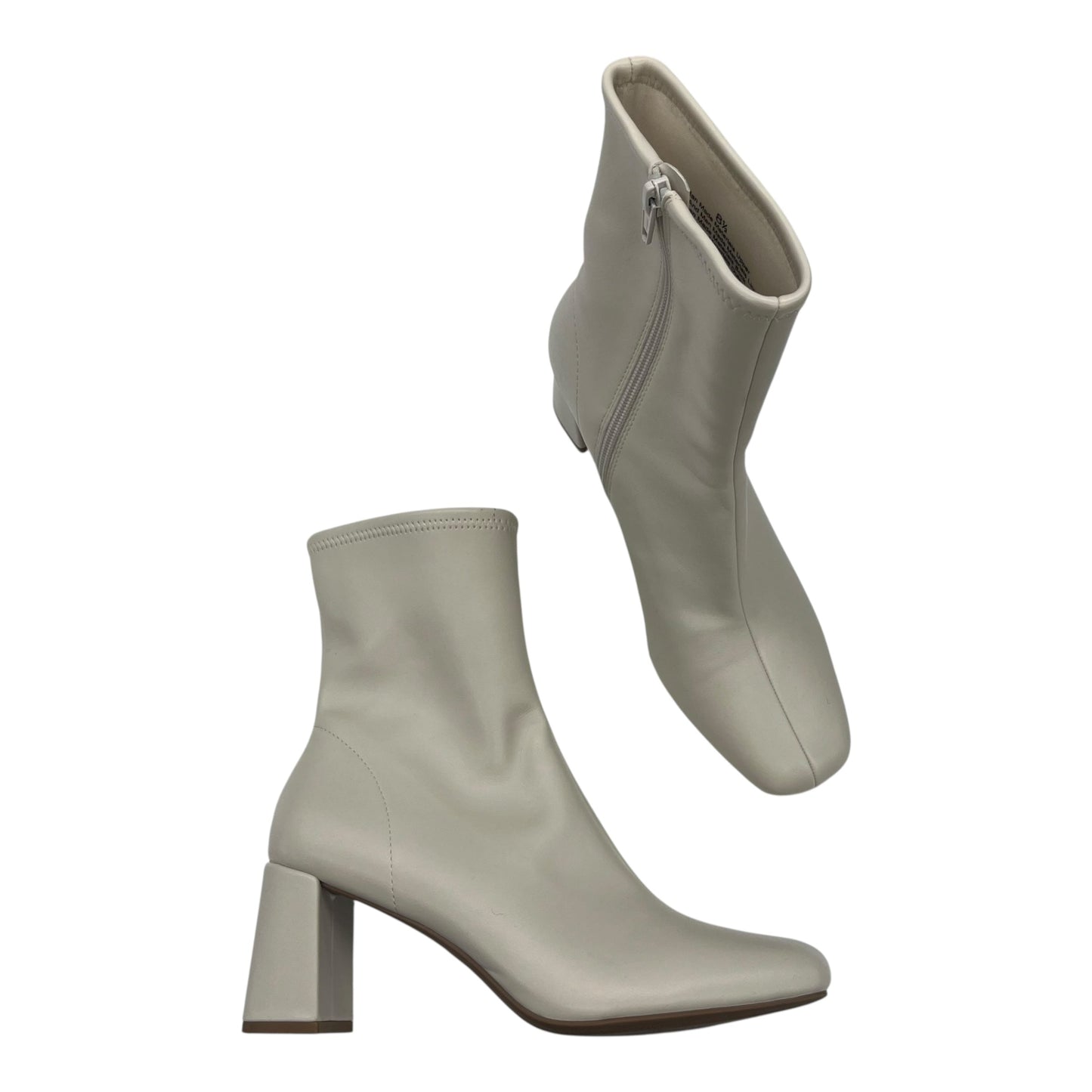 Boots Ankle Heels By A New Day In Cream, Size:8.5