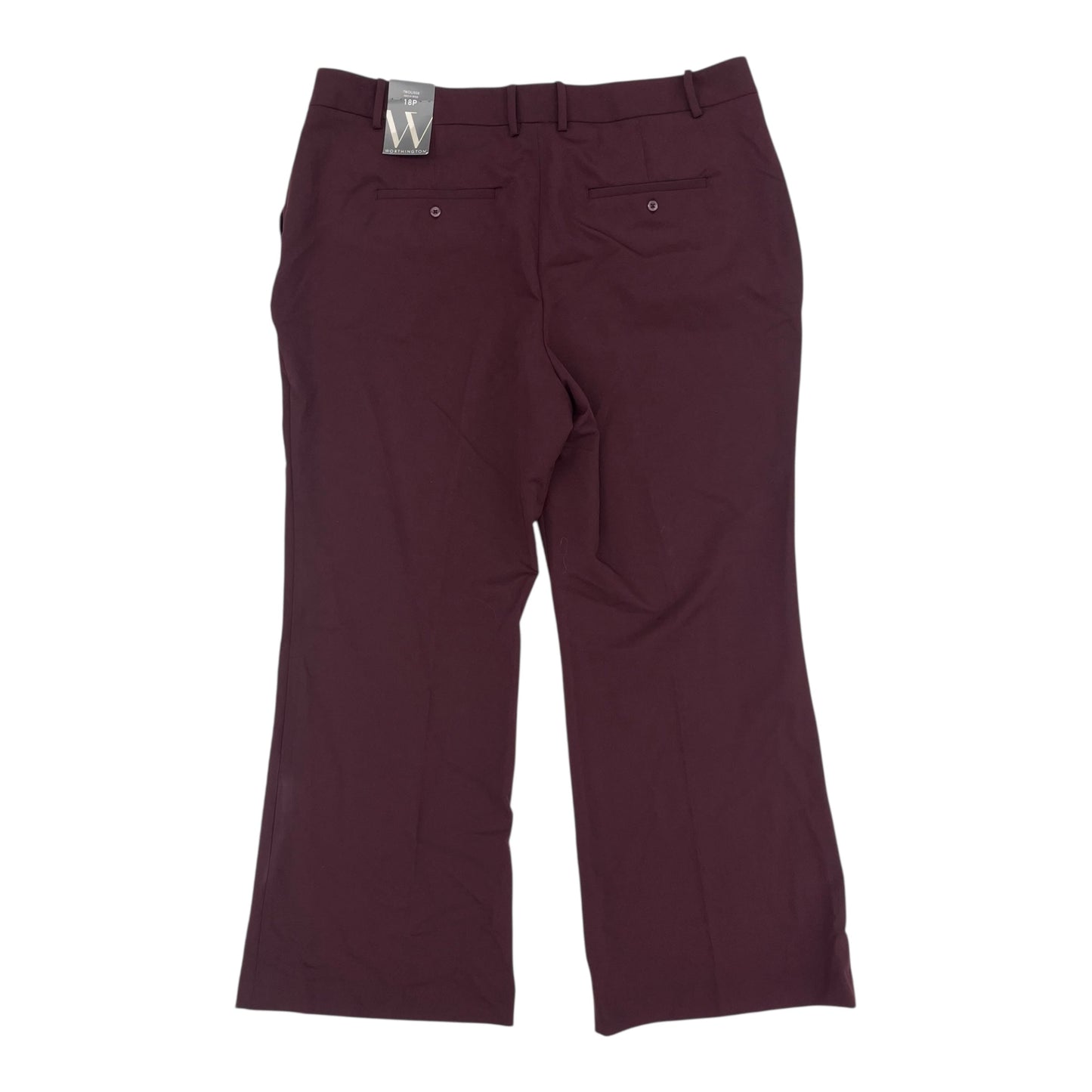 Pants Chinos & Khakis By Worthington In Maroon, Size:18