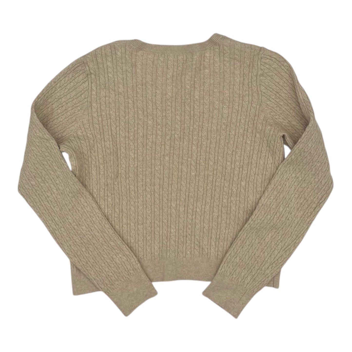 Sweater Cardigan By Old Navy In Tan, Size:L