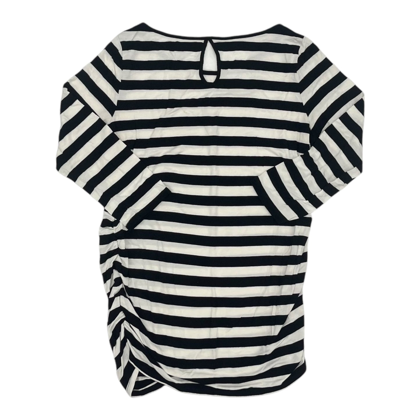 Mat Top Ls By Motherhood In Black & White, Size:M