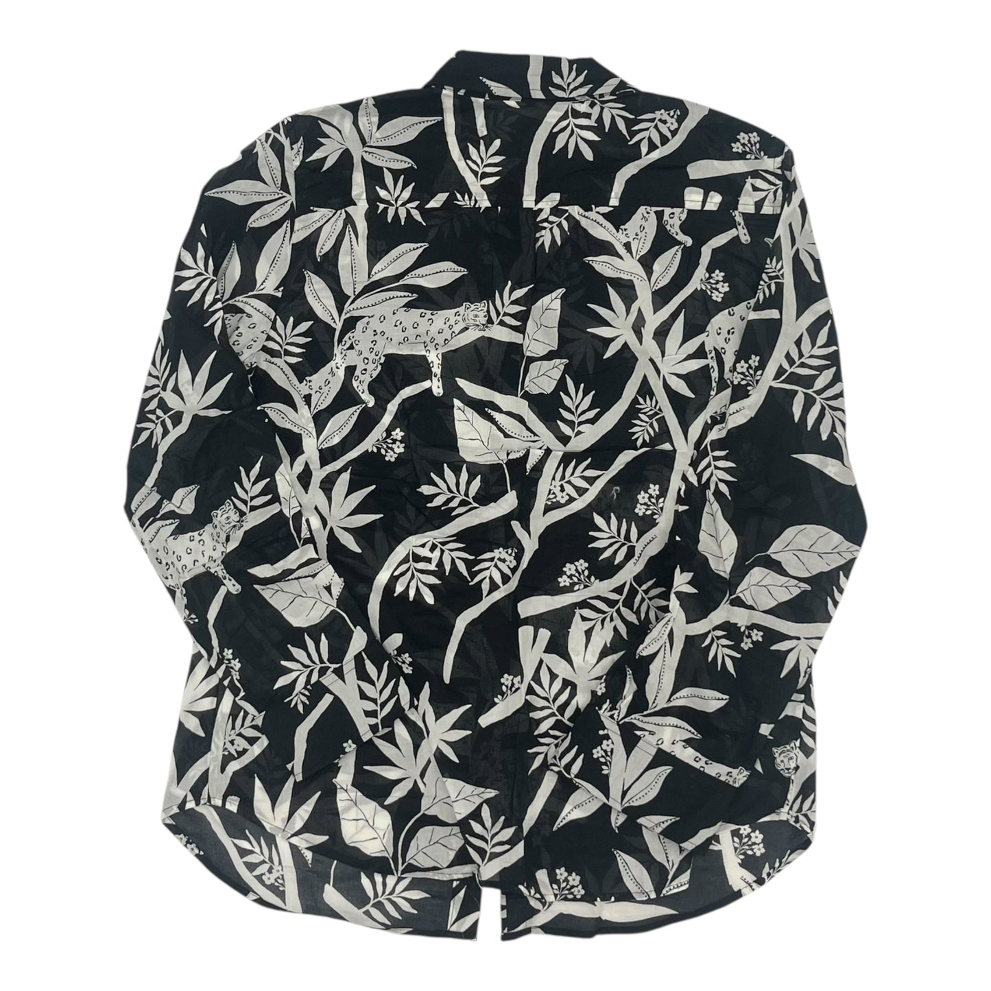 Blouse Ls By Talbots In Black, Size:M