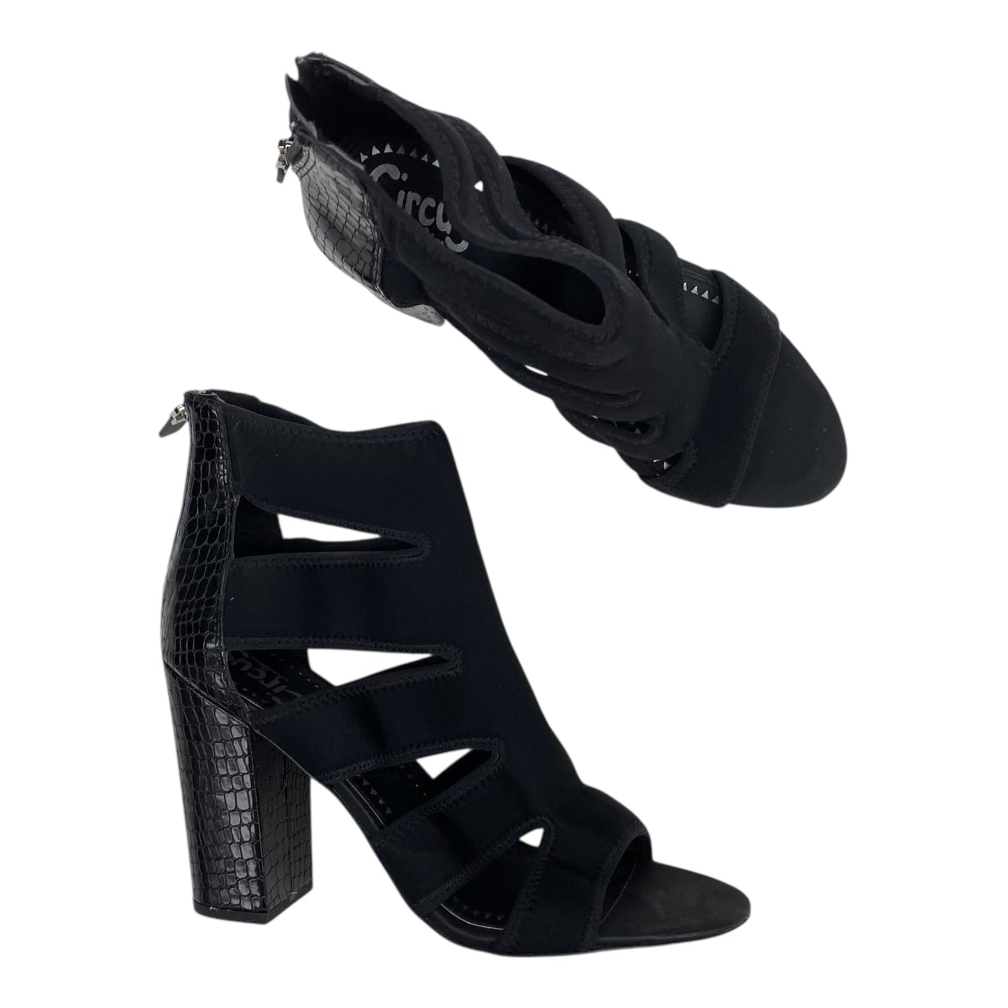 Sandals Heels Block By Circus By Sam Edelman In Black, Size:10