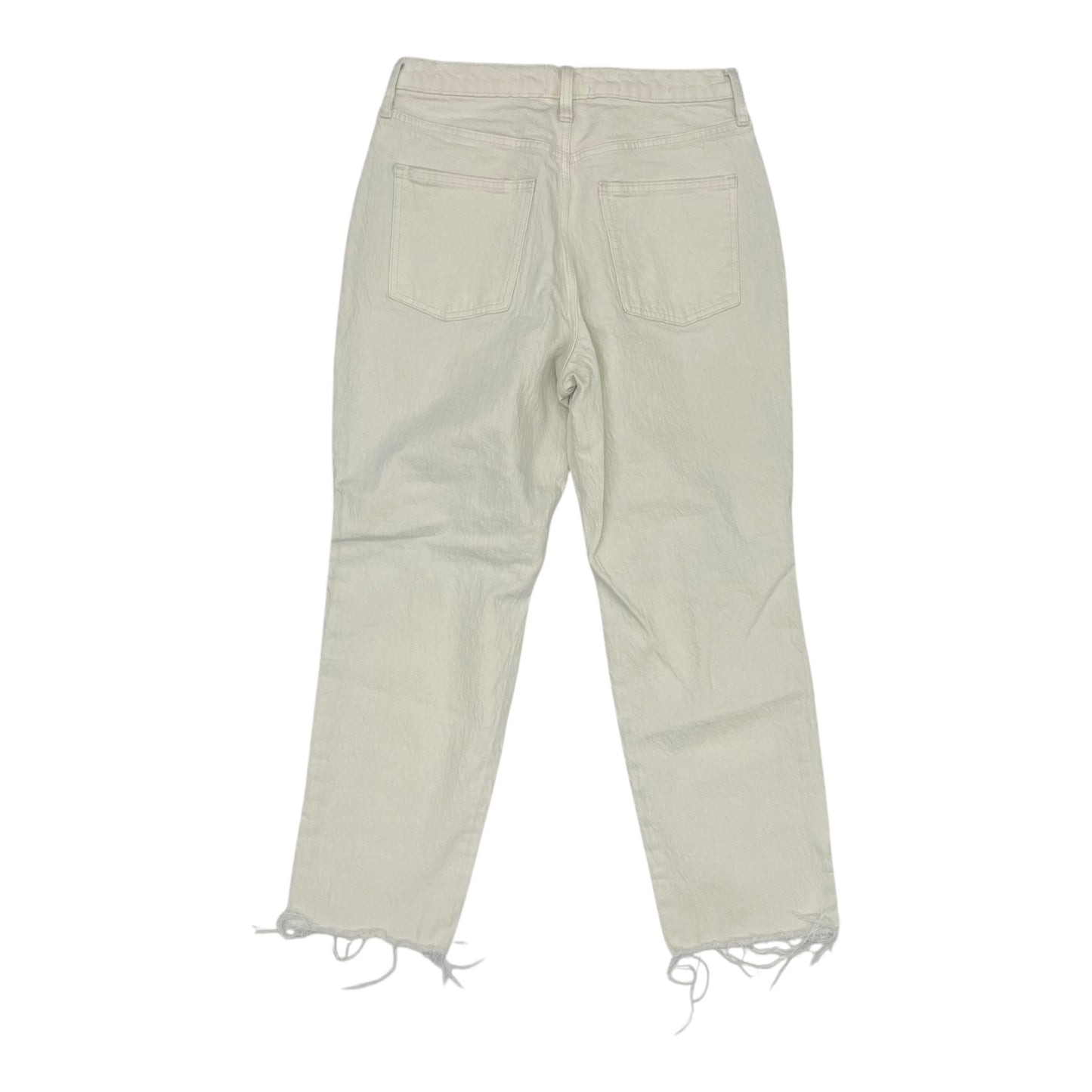 Jeans Straight By Universal Thread In Cream Denim, Size:10
