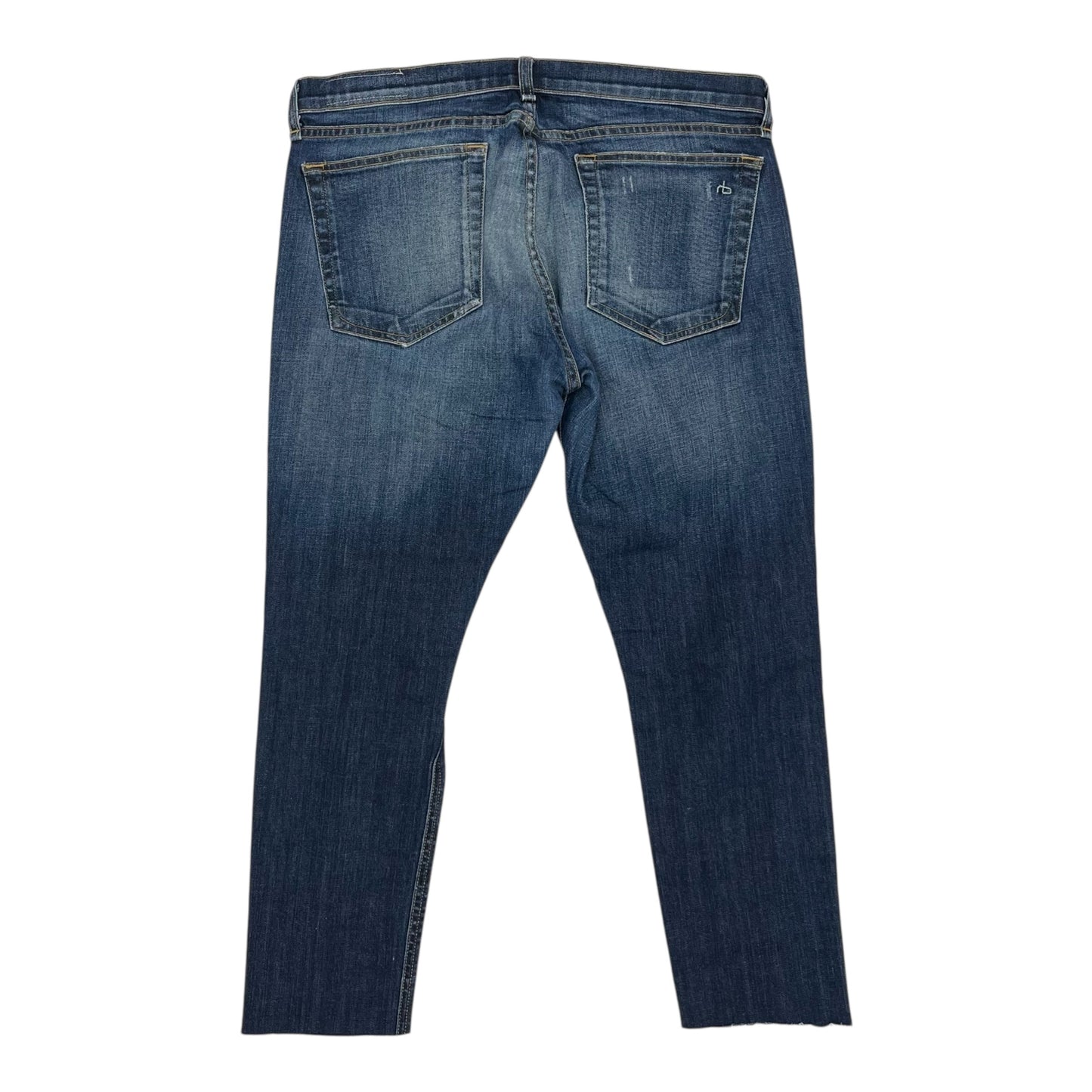 Jeans Straight By Rag And Bone In Blue Denim, Size:10