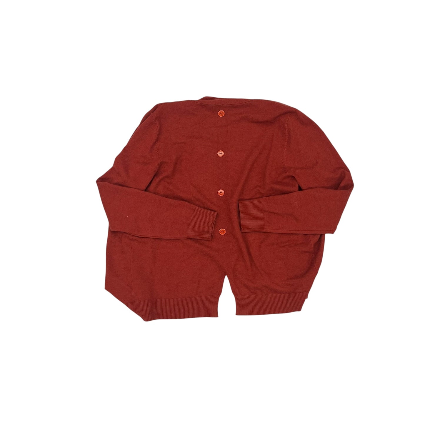 Cardigan By Vila Milano In Orange, Size:L