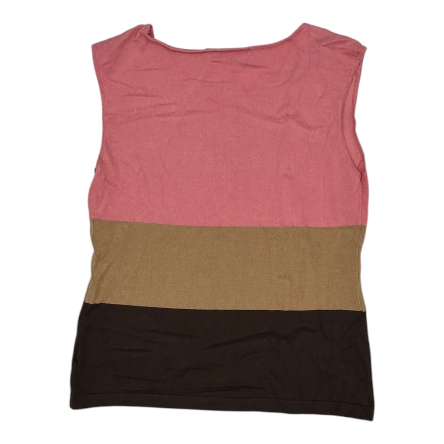 Vest Sweater By New York And Co In Striped Pattern, Size:M