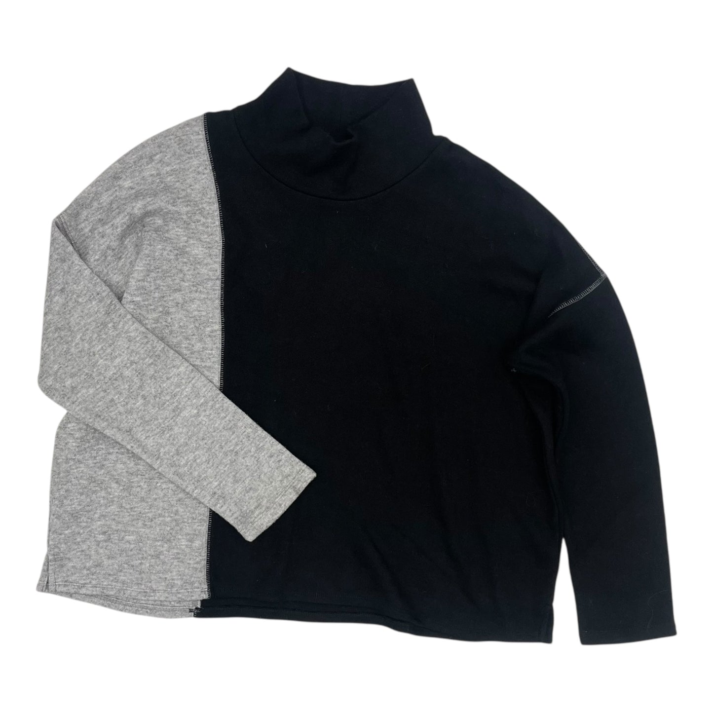 Sweater By Karen Kane In Black & Grey, Size:Xl