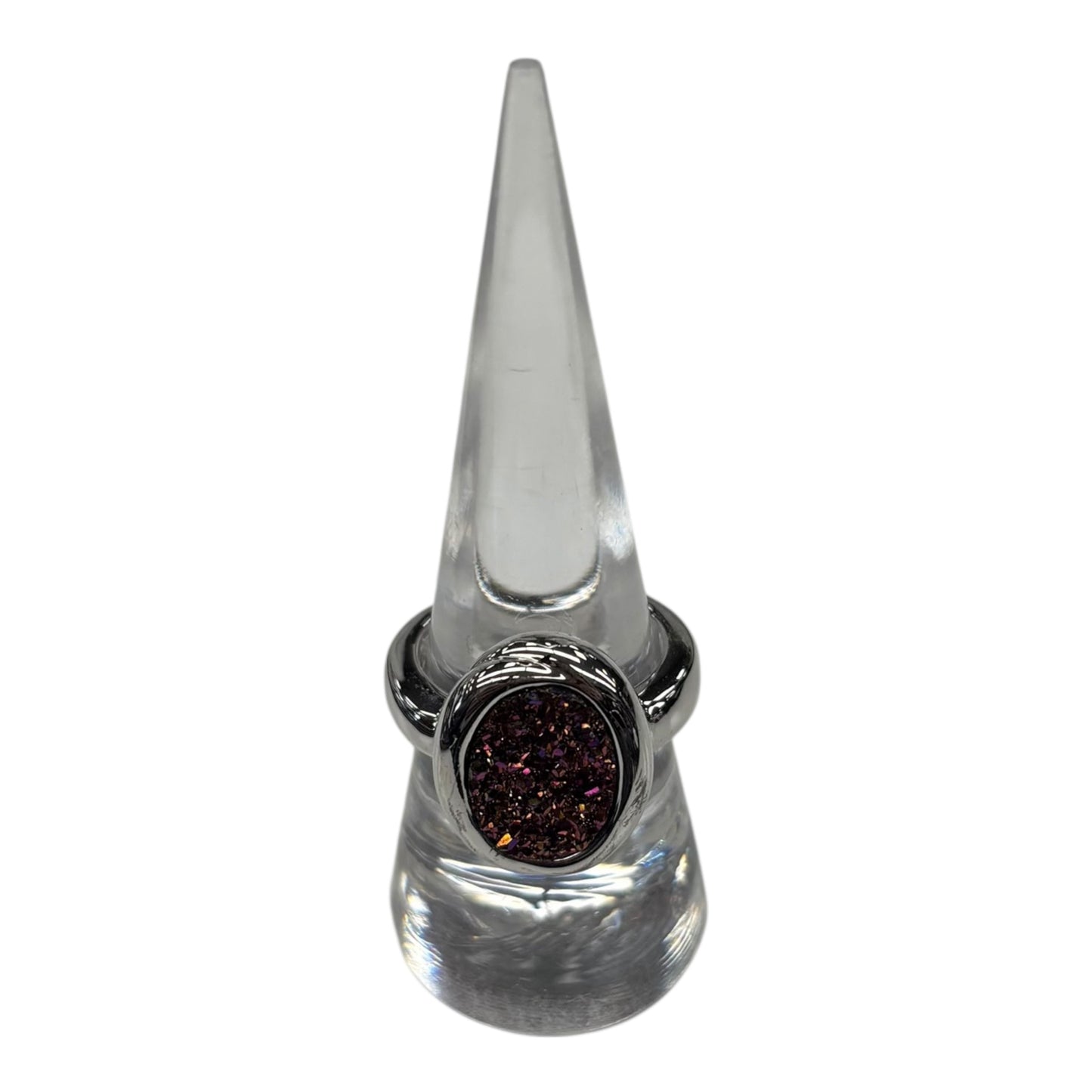 RING STATEMENT by LIA SOPHIA In PINK & SILVER, Size: 8