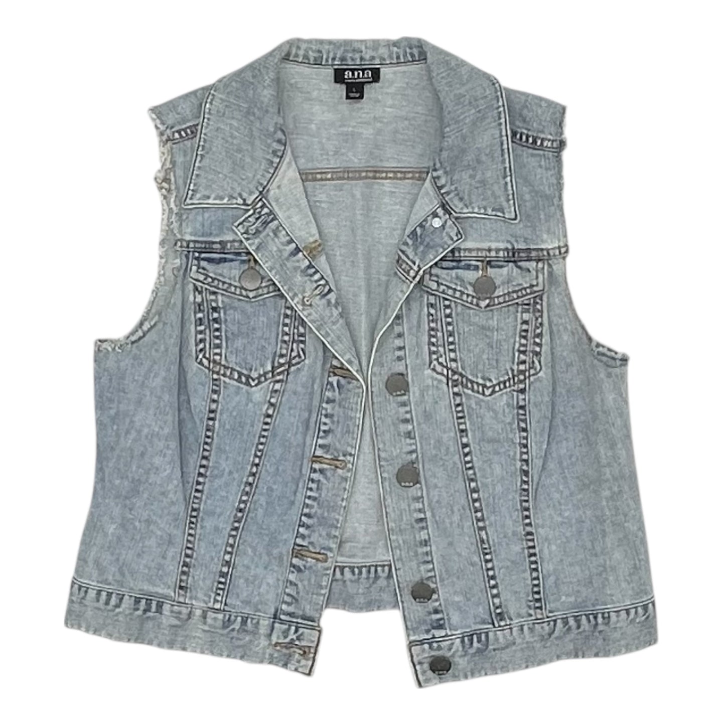 Vest Other By Ana In Blue Denim, Size:L
