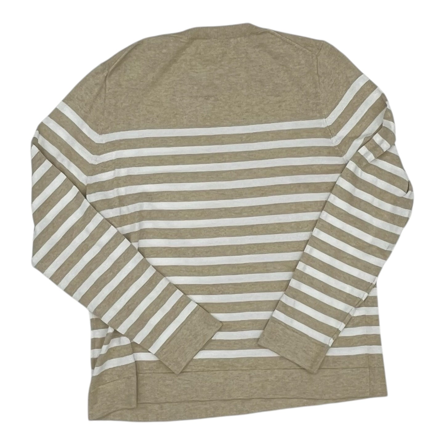 Sweater By J. Jill In Tan & White, Size:L