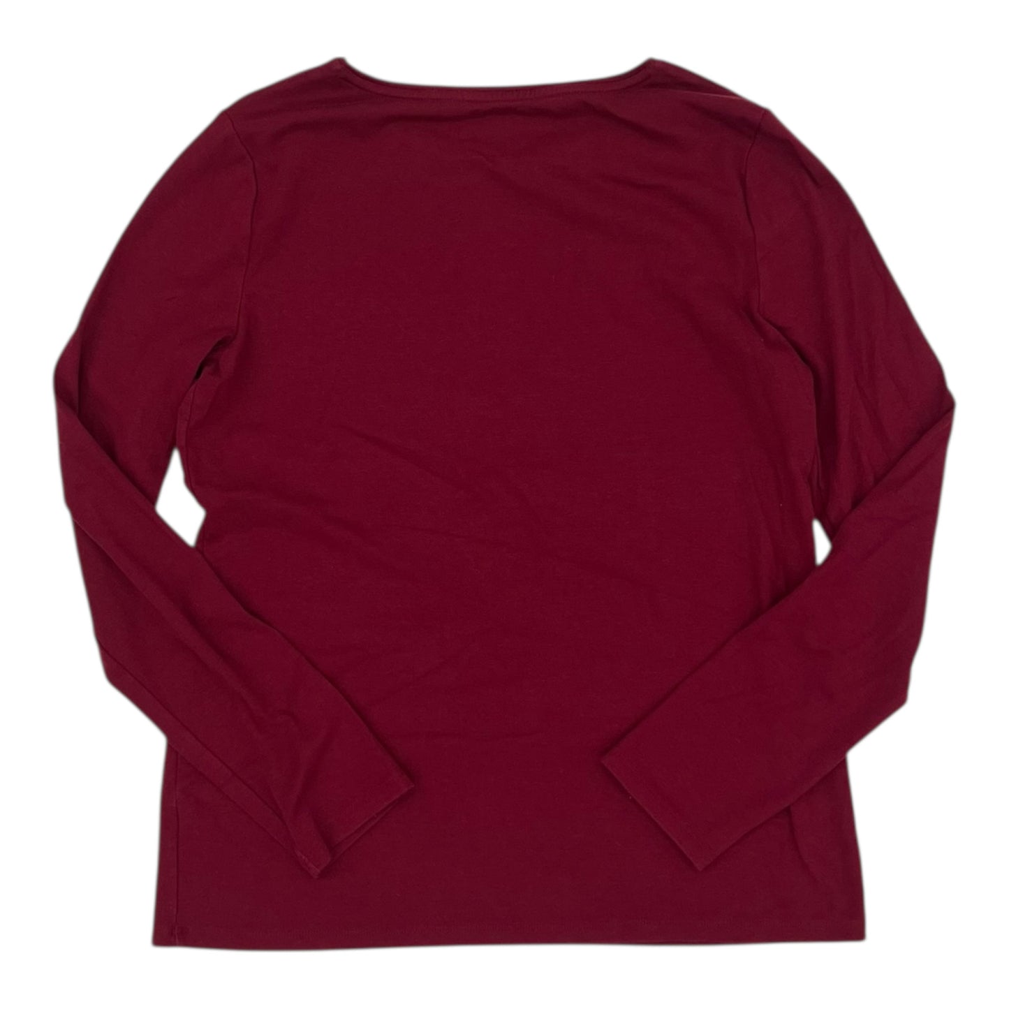 Top Ls Basic By Talbots In Red, Size:M