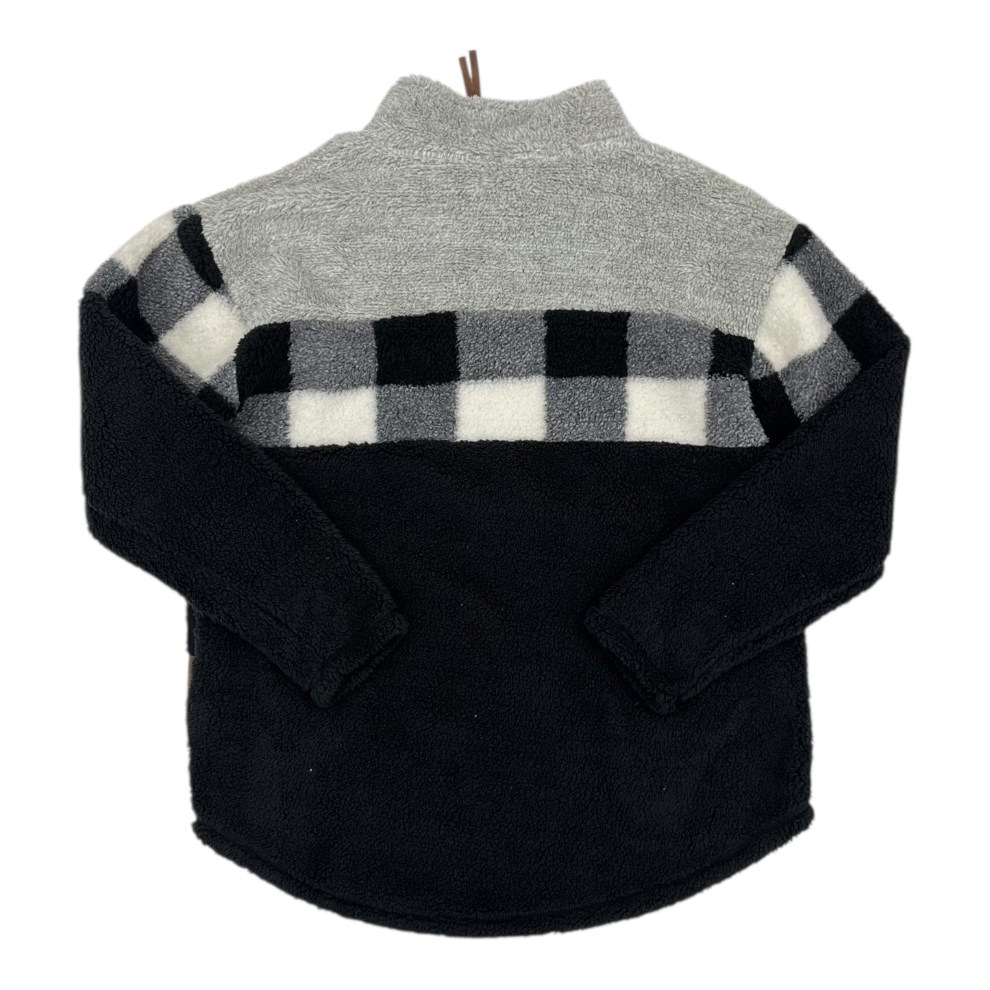 Sweatshirt Collar By Maurices In Black & Grey, Size:L