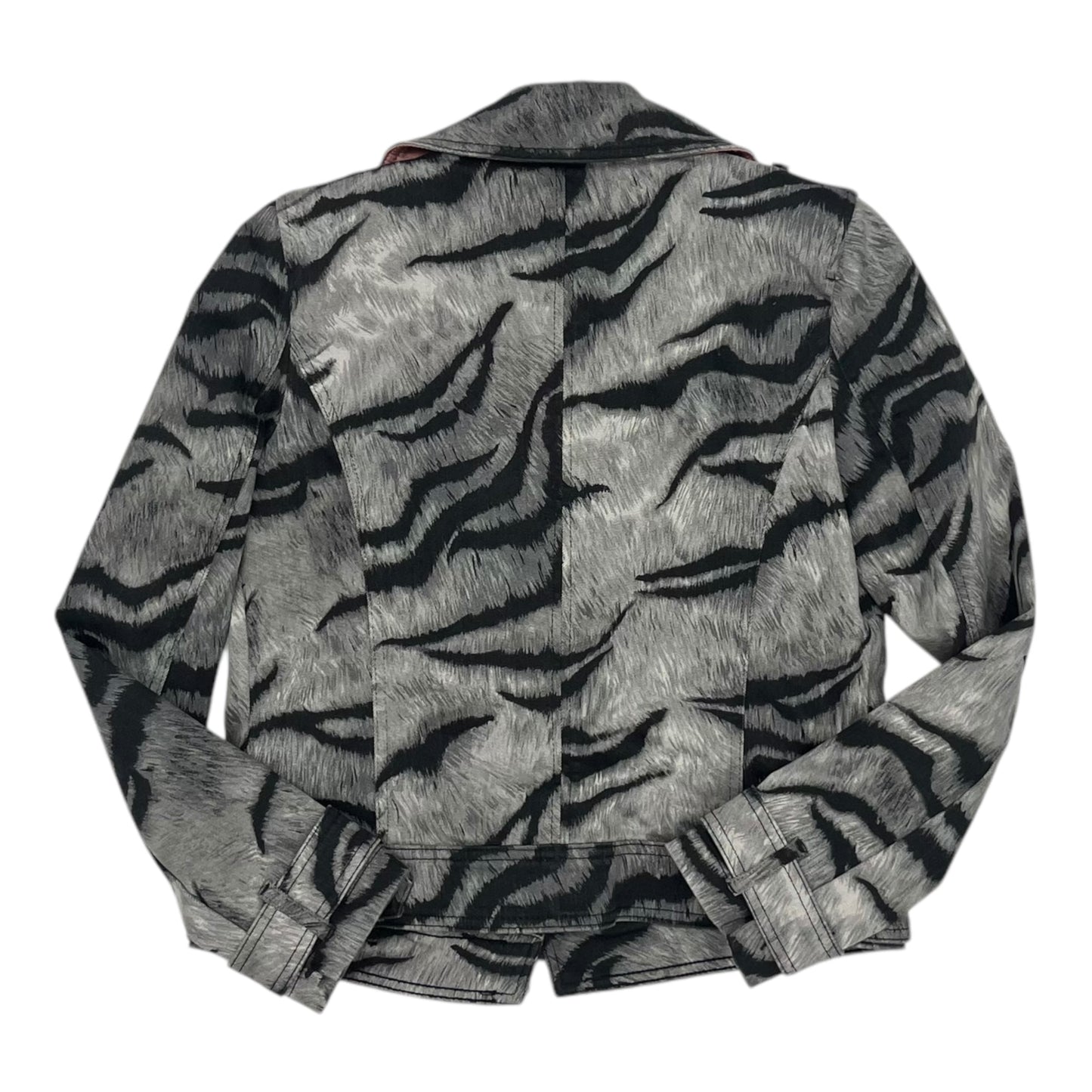 Jacket Moto By White House Black Market In Animal Print, Size:S