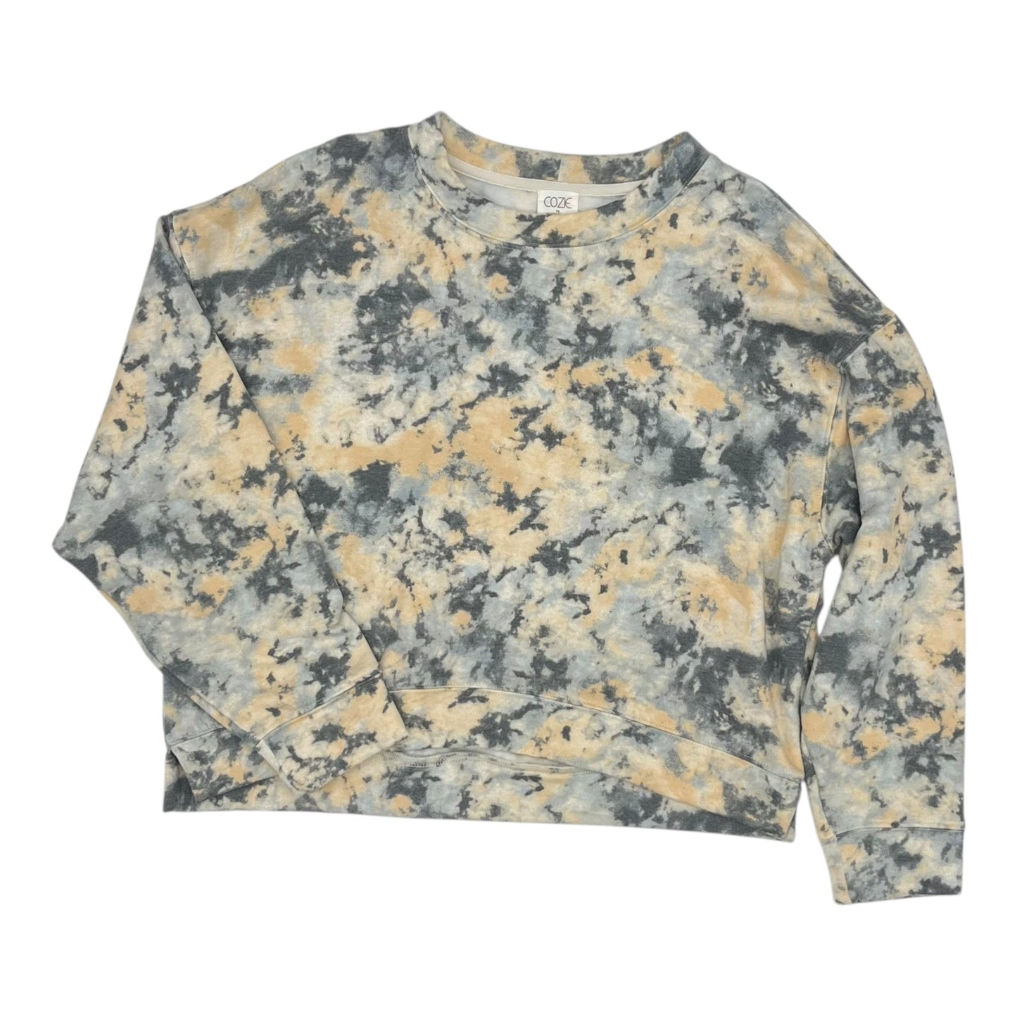Top Ls By Pink Rose In Tie Dye Print, Size:S