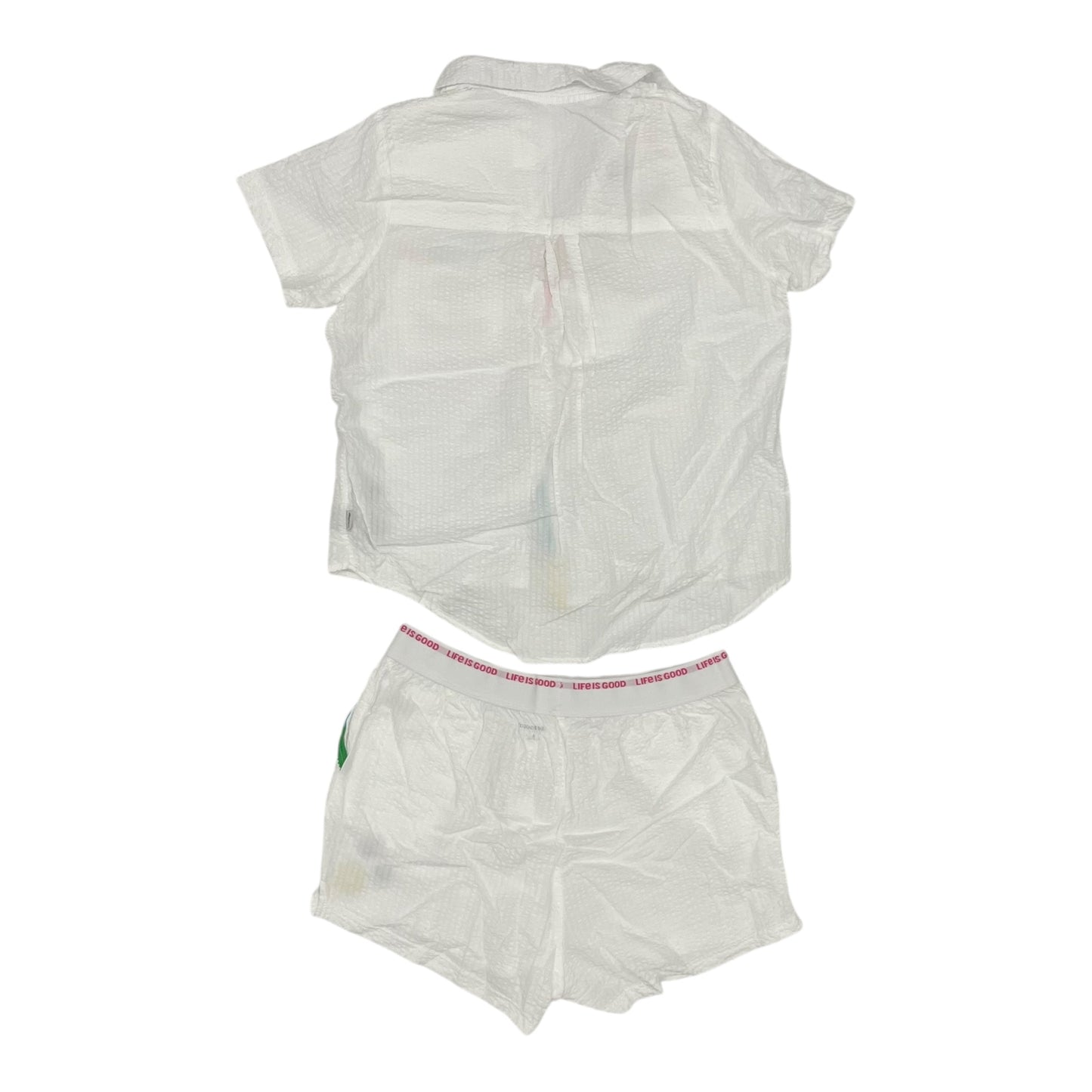 Pajamas 2Pc By Life Is Good In White, Size:S