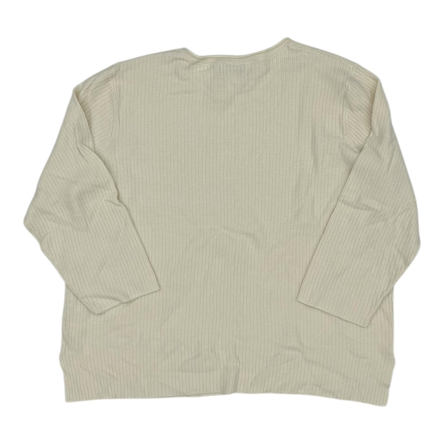 Sweater By Alfred Dunner In Cream, Size:1X