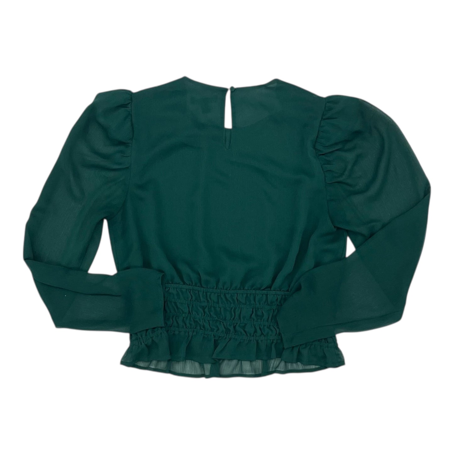 Blouse Ls By Express In Green, Size:M