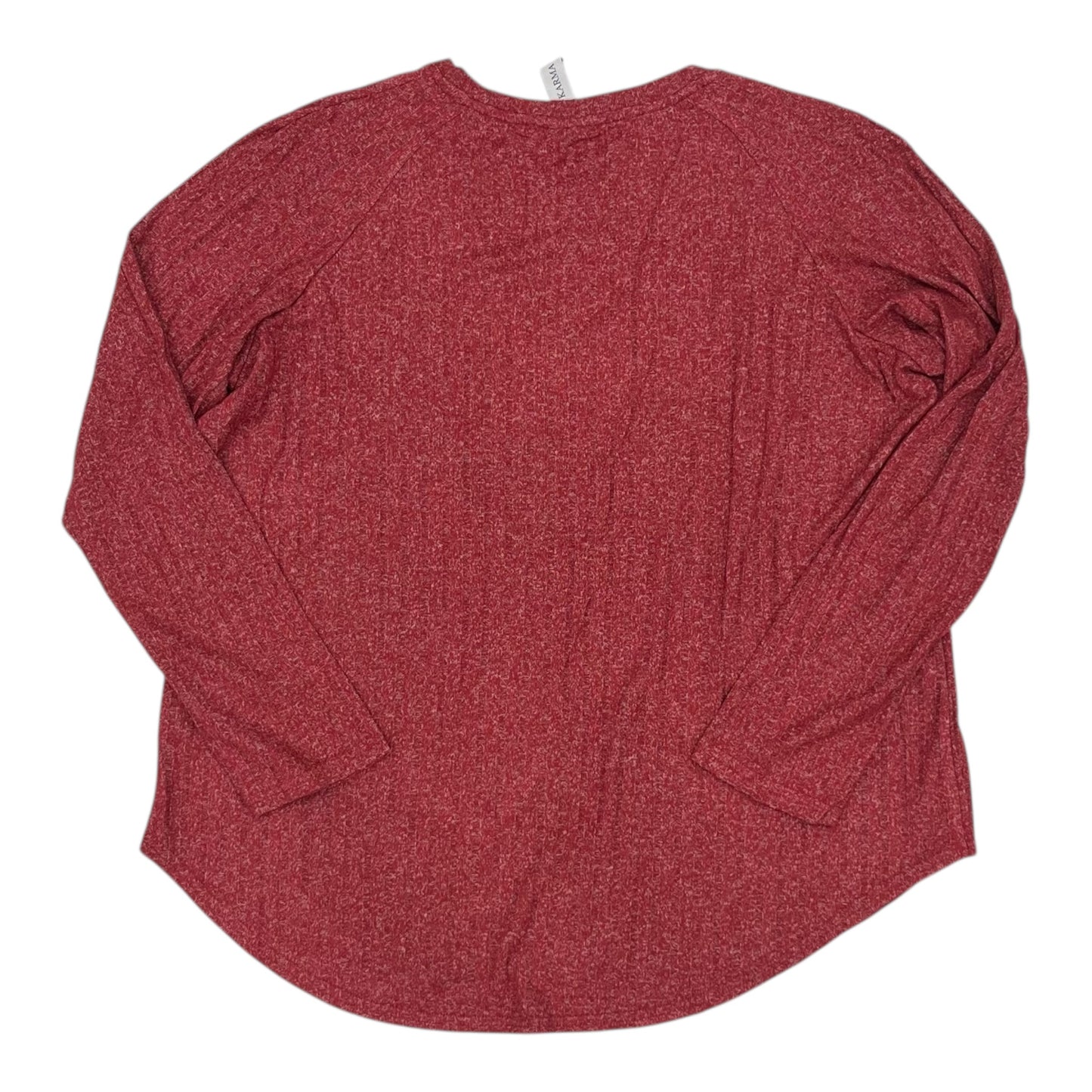 Top Ls By Grace + Karma In Red, Size:1X