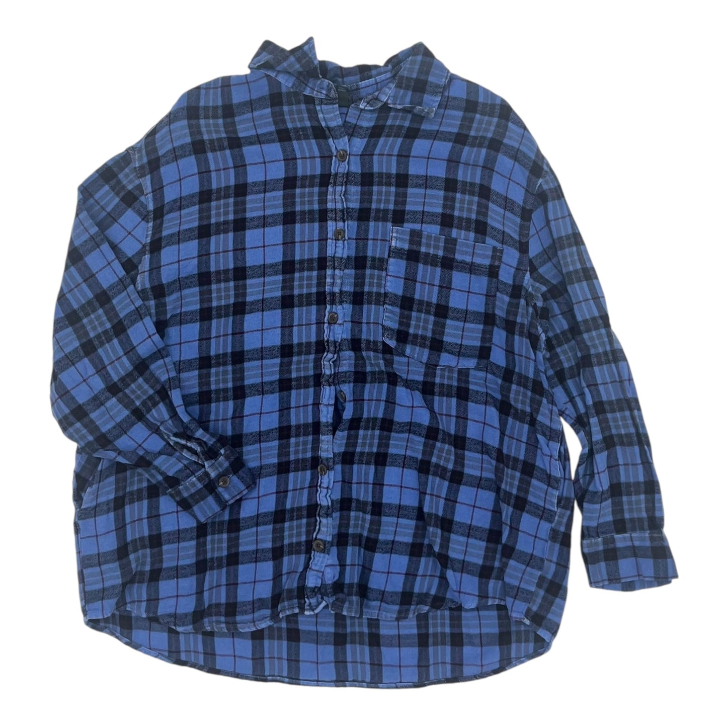 Blouse Ls By Wild Fable In Blue, Size:Xl