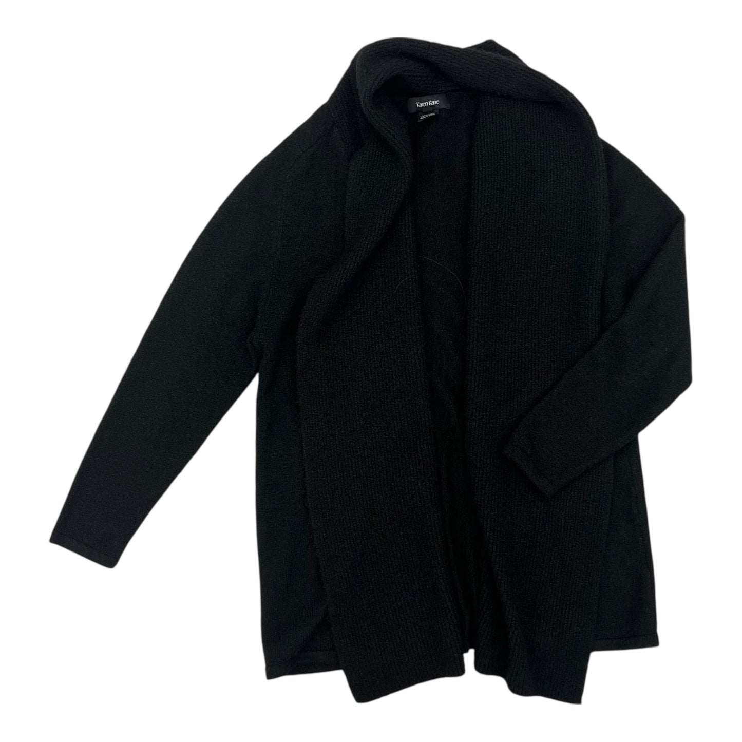 Sweater Cardigan By Karen Kane In Black, Size:L