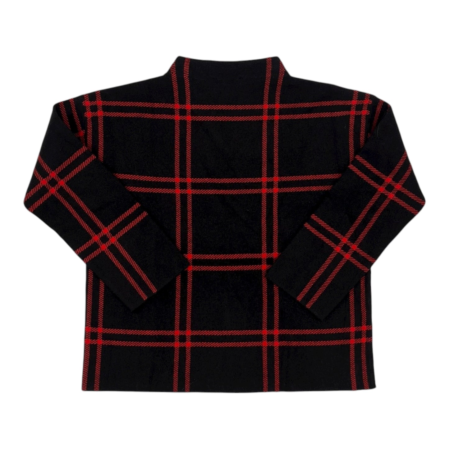 Sweater By Ann Taylor In Black & Red, Size:M