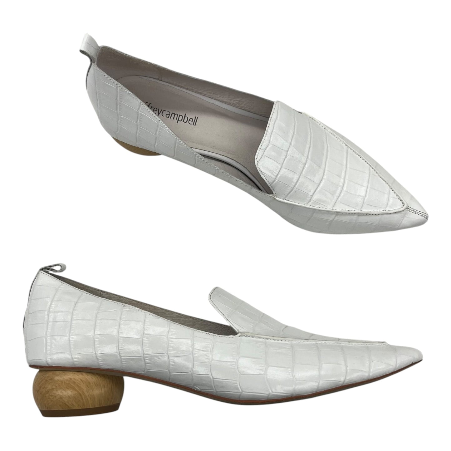 Shoes Heels Block By Jeffrey Campbell In White, Size:9