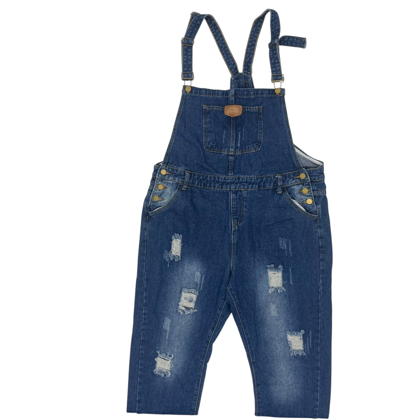 Overalls By Cme In Blue Denim, Size:Xl