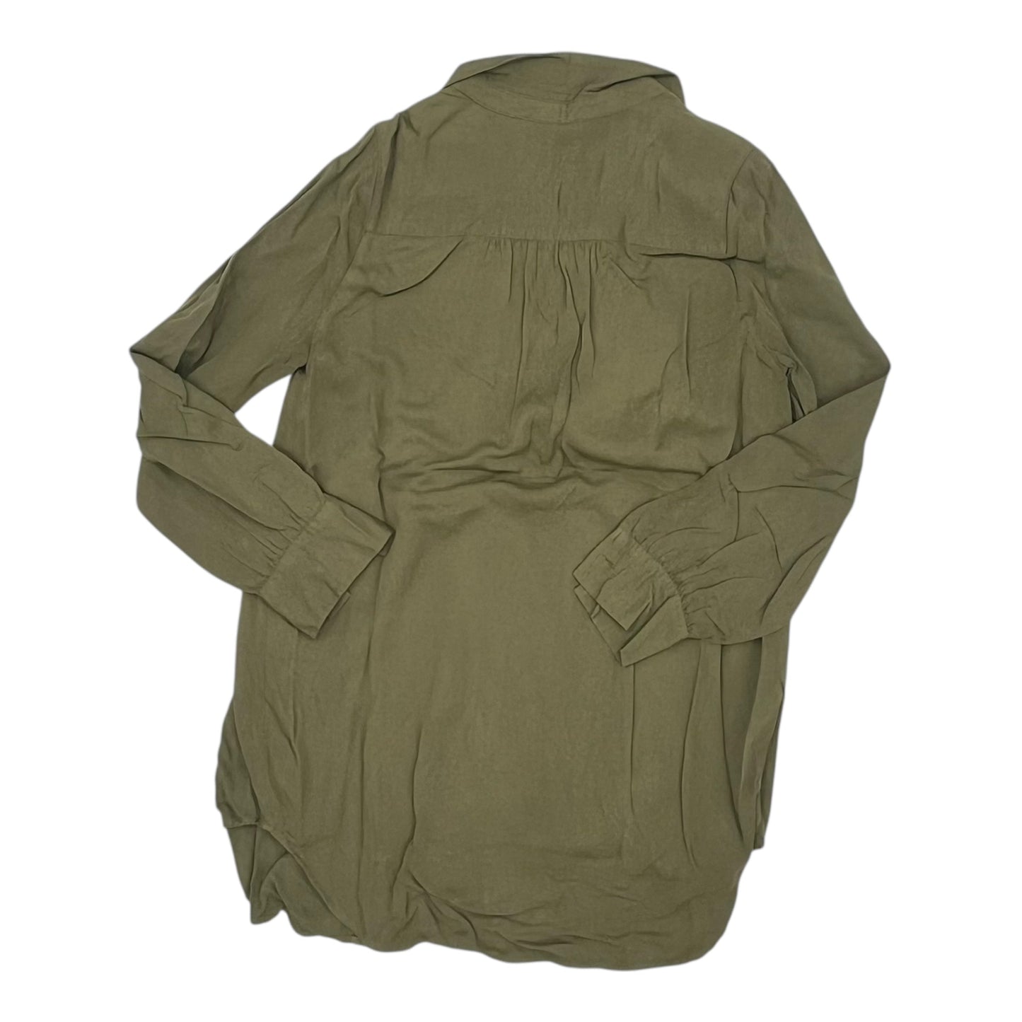 TUNIC LS by CLOTHES MENTOR in GREEN, Size:S