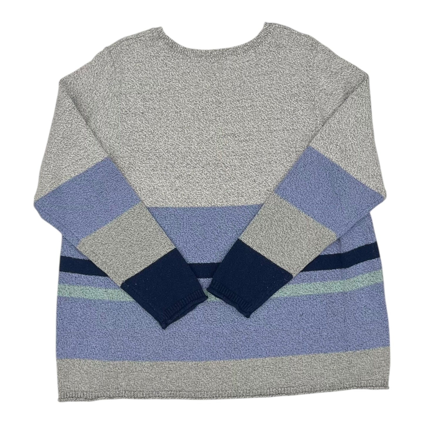 Sweater By J. Jill In Blue & Grey, Size:1X