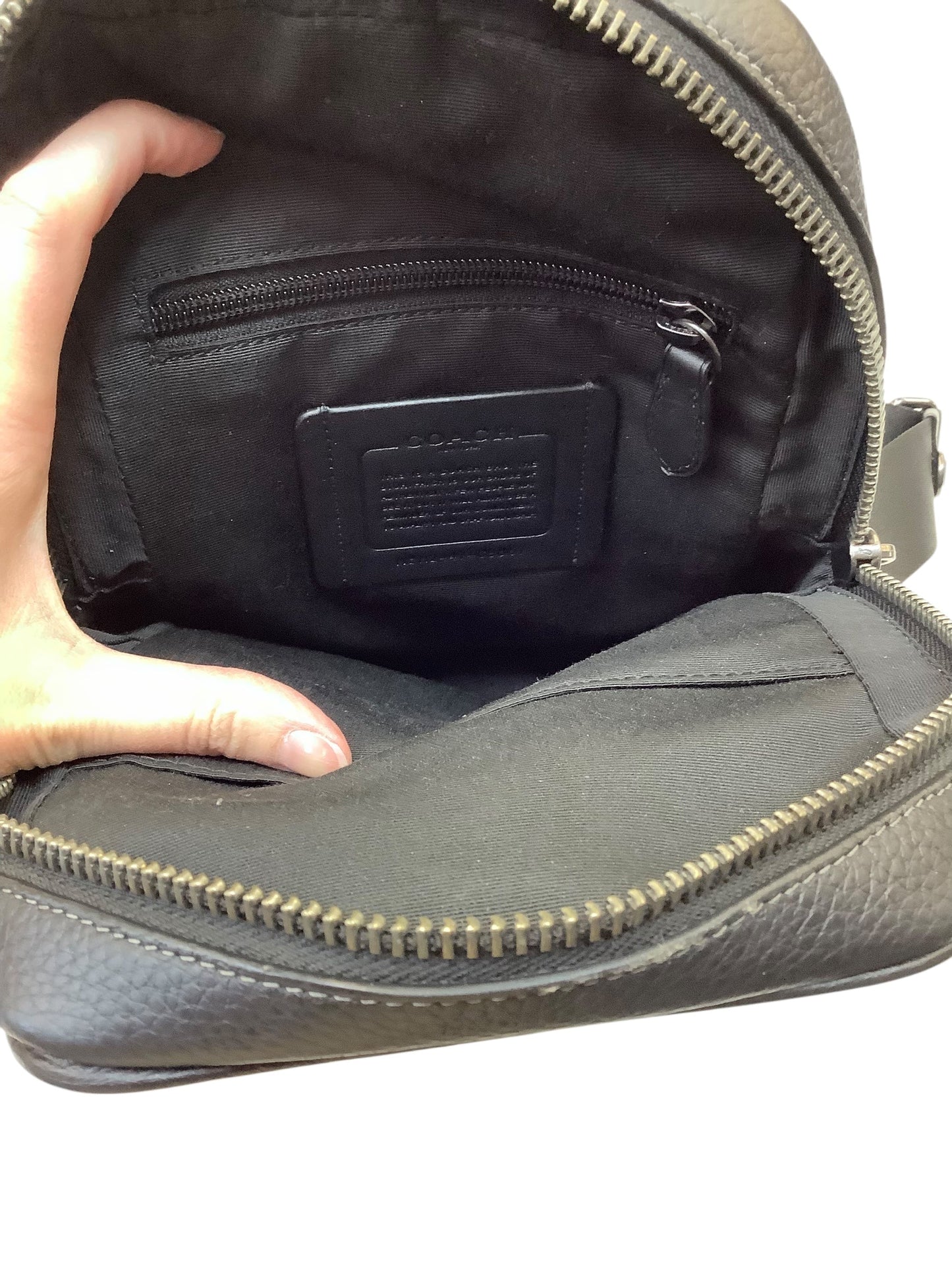 Crossbody Designer By Coach In Black, Size:Medium